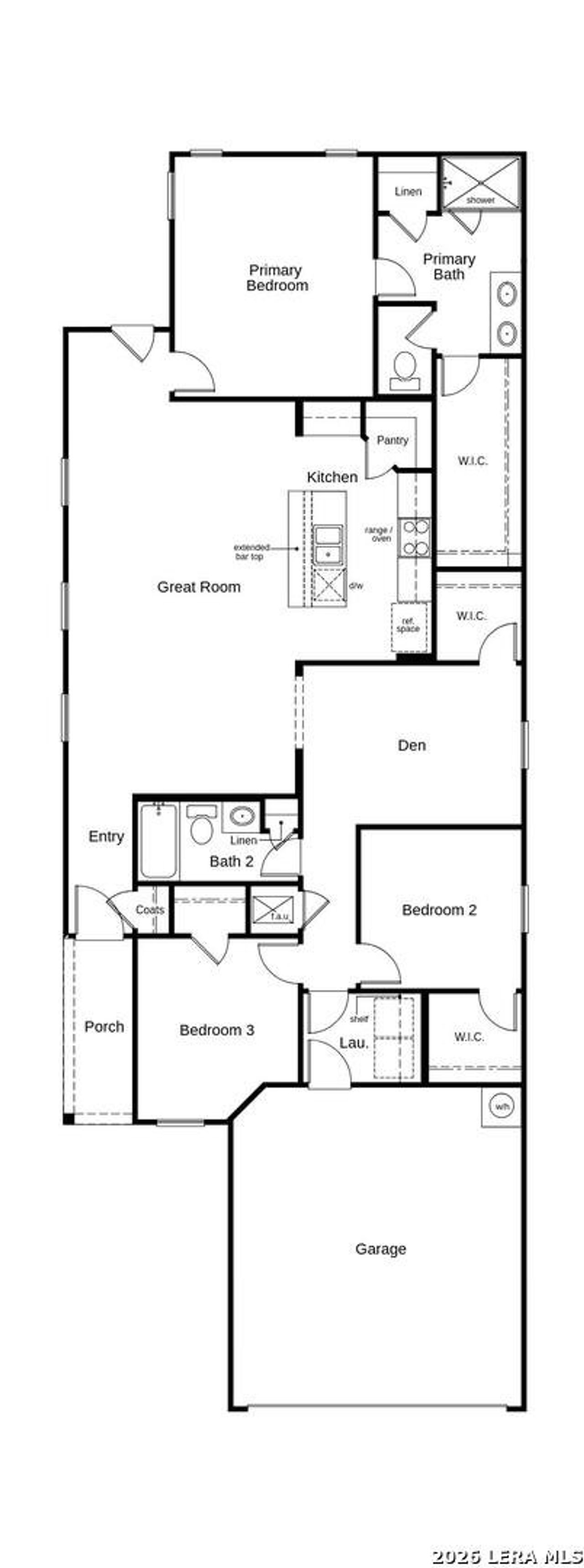 2D floor plan layout of this home in Punta Verde, Converse, TX (Image 2). 2D floor plan layout of this home in Punta Verde, Converse, TX (Image 2).