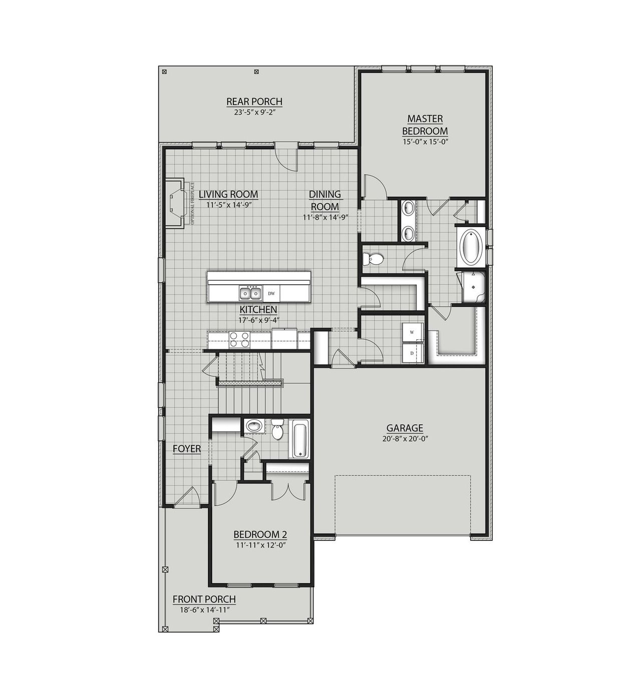 2D floor plan layout for the Lindstrom II G by DSLD Homes in Saltaire, Panama City, FL (Image 2). 2D floor plan layout for the Lindstrom II G by DSLD Homes in Saltaire, Panama City, FL (Image 2).