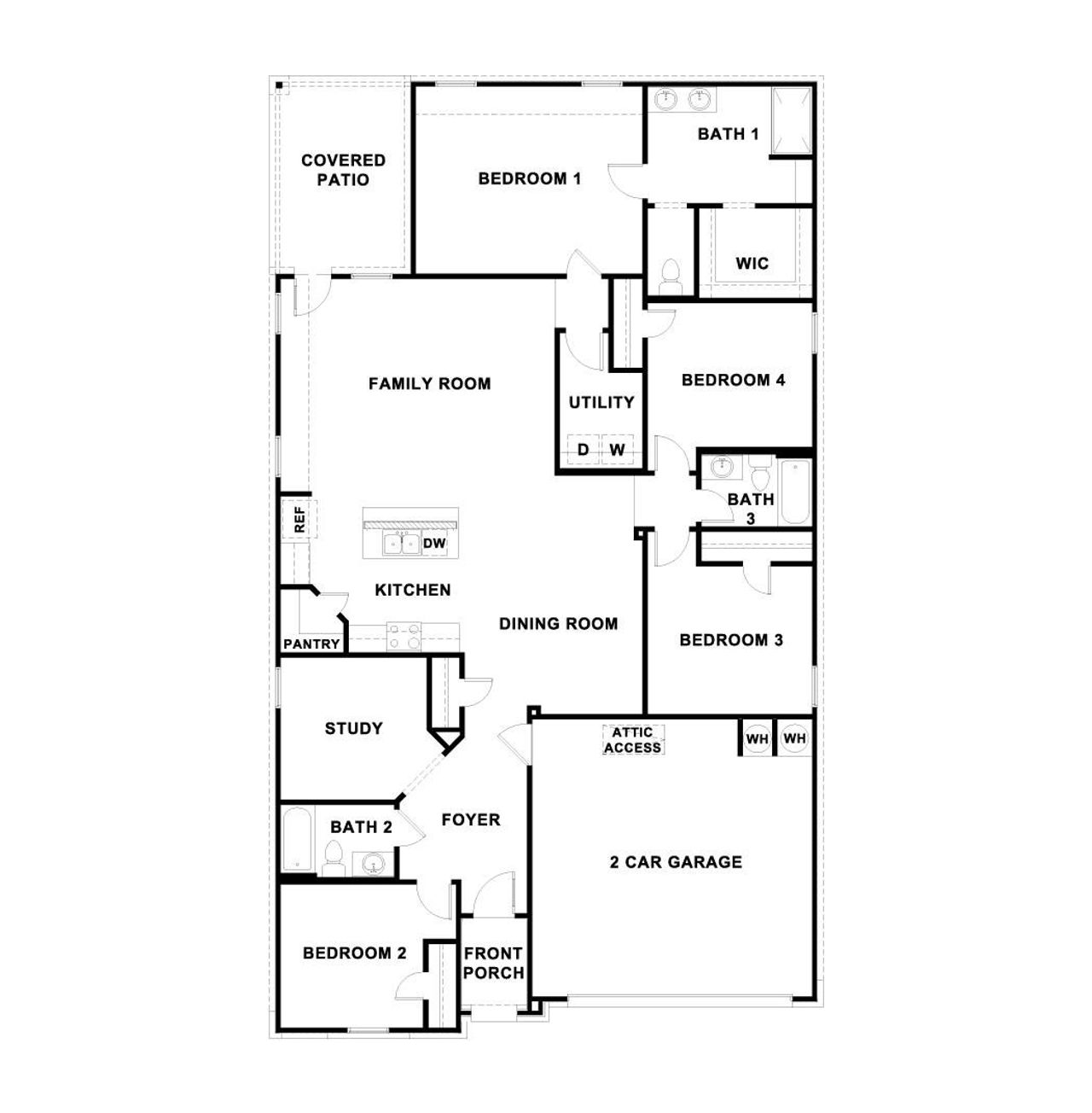 2D floor plan layout of this home in Thunder Rock, Marble Falls, TX (Image 2). 2D floor plan layout of this home in Thunder Rock, Marble Falls, TX (Image 2).