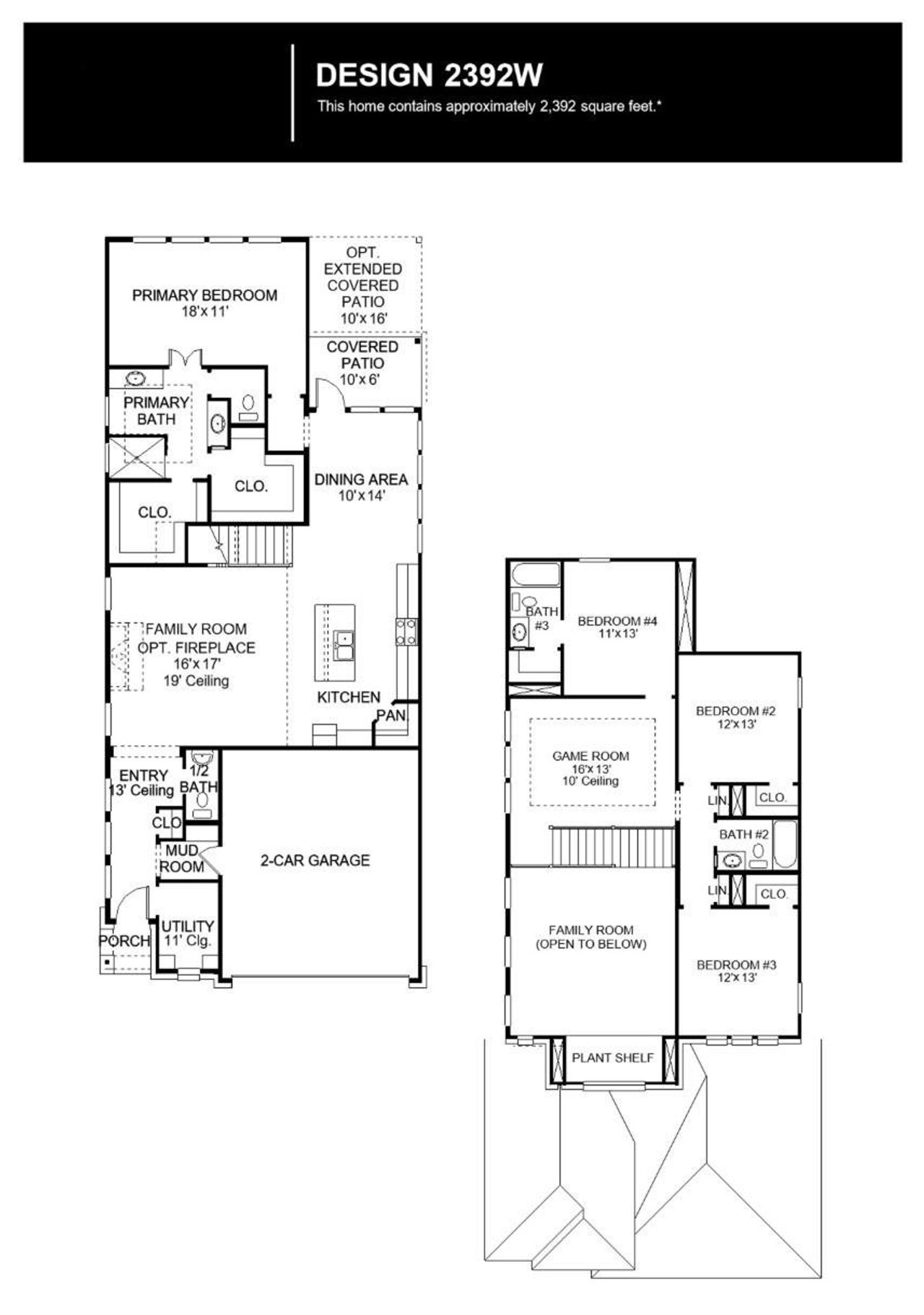 2D floor plan layout of this home in Candela, Richmond, TX (Image 2). 2D floor plan layout of this home in Candela, Richmond, TX (Image 2).