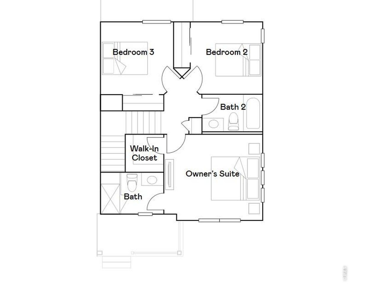 2D floor plan layout of this home in Timber Lark, Fort Collins, CO (Image 2). 2D floor plan layout of this home in Timber Lark, Fort Collins, CO (Image 2).