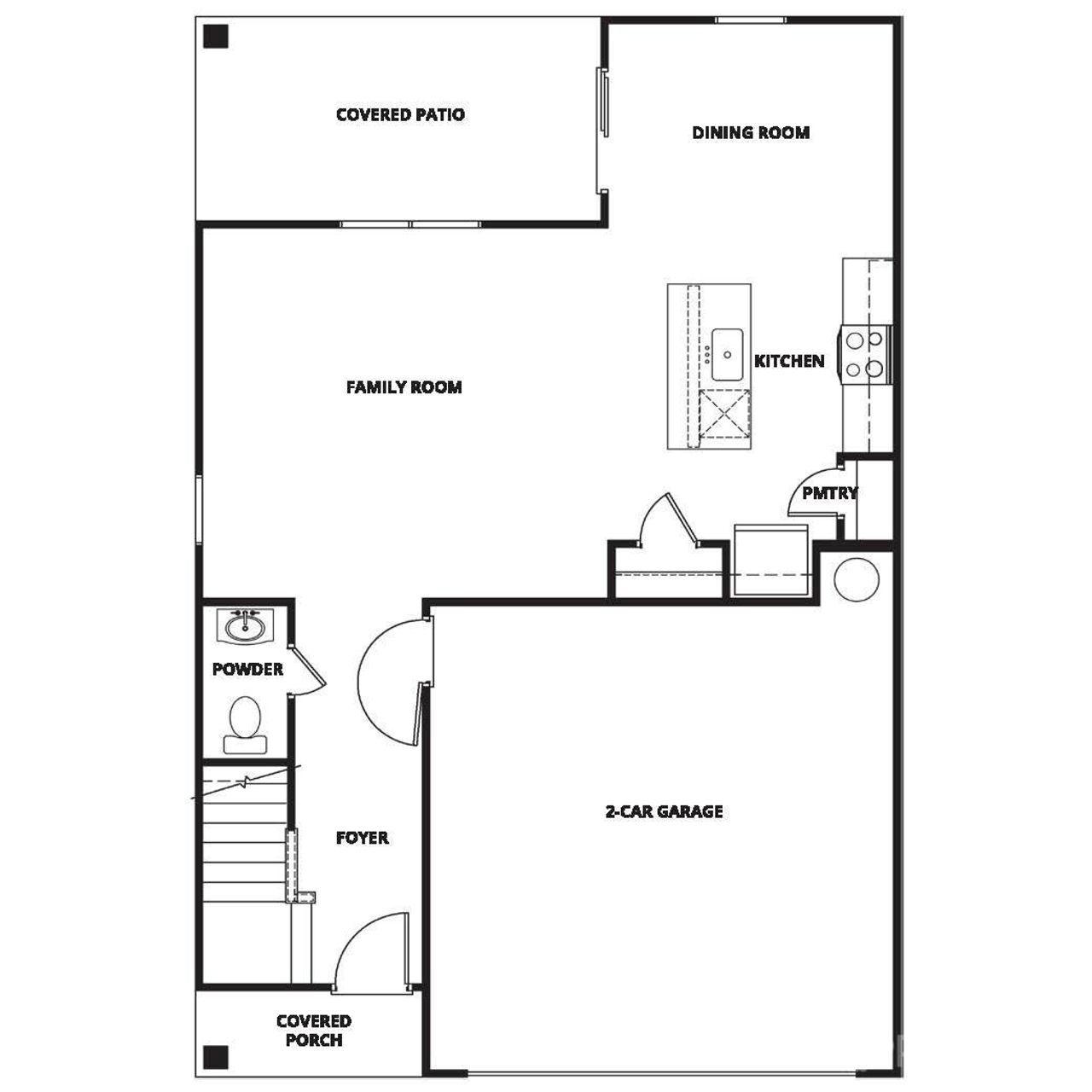 2D floor plan layout of this home in Knights Bridge, Richburg, SC (Image 2).