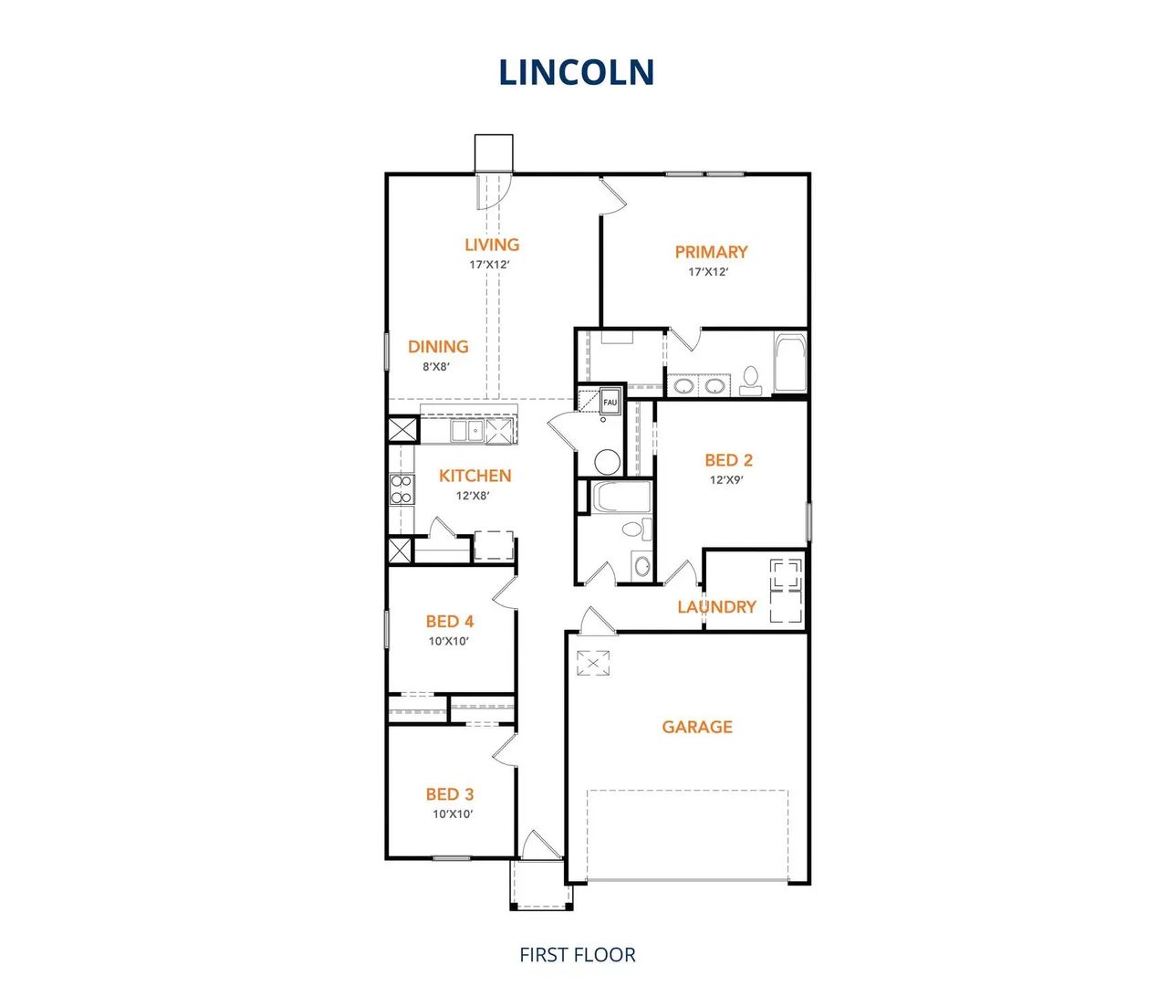 2D floor plan layout of this home in Milford Farms, Milford, TX (Image 2). 2D floor plan layout of this home in Milford Farms, Milford, TX (Image 2).