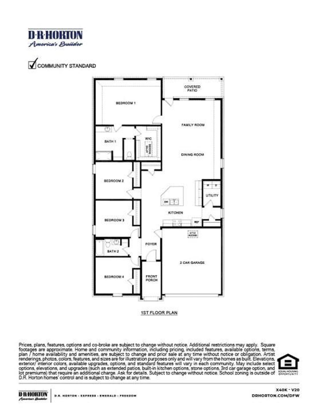 2D floor plan layout of this home in Waverly Estates, Josephine, TX (Image 2). 2D floor plan layout of this home in Waverly Estates, Josephine, TX (Image 2).