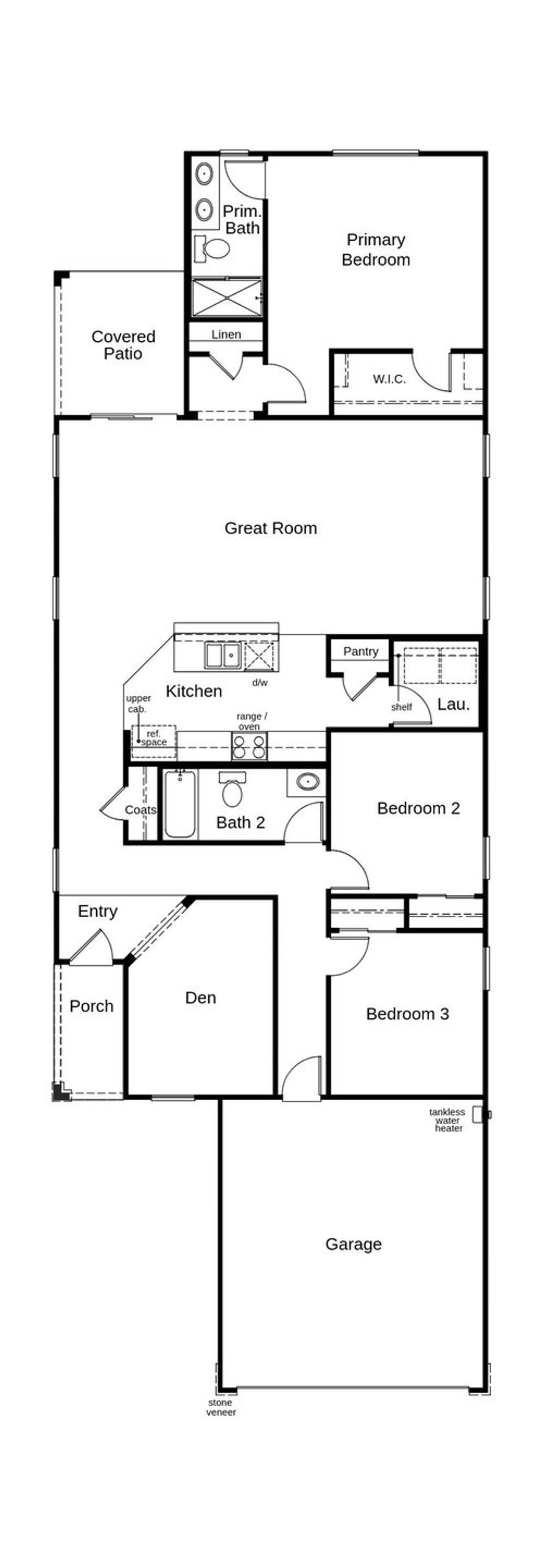 2D floor plan layout of this home in Entrada Del Toro at Rancho Sahuarita, Sahuarita, AZ (Image 2). 2D floor plan layout of this home in Entrada Del Toro at Rancho Sahuarita, Sahuarita, AZ (Image 2).