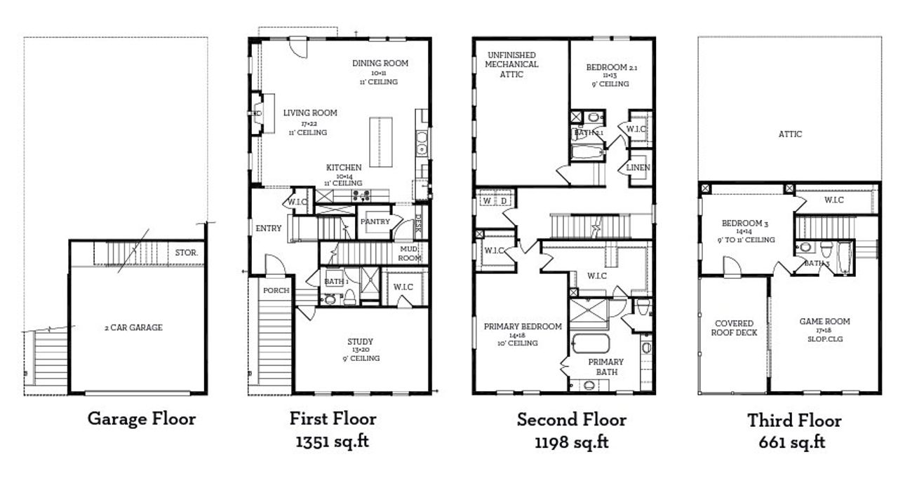 2D floor plan layout of this home in The Park at Sunridge, Austin, TX (Image 2). 2D floor plan layout of this home in The Park at Sunridge, Austin, TX (Image 2).