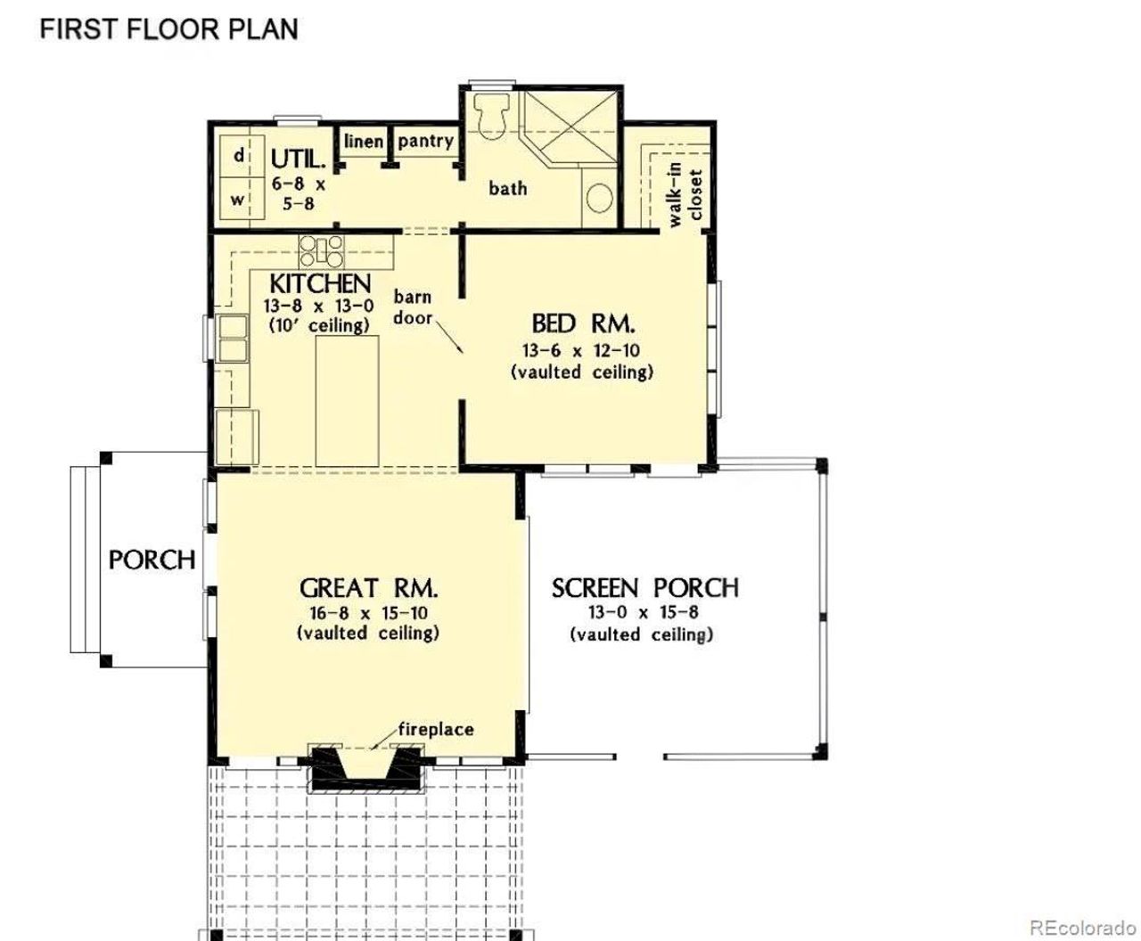 2D floor plan layout of this home in , Florissant, CO (Image 2).