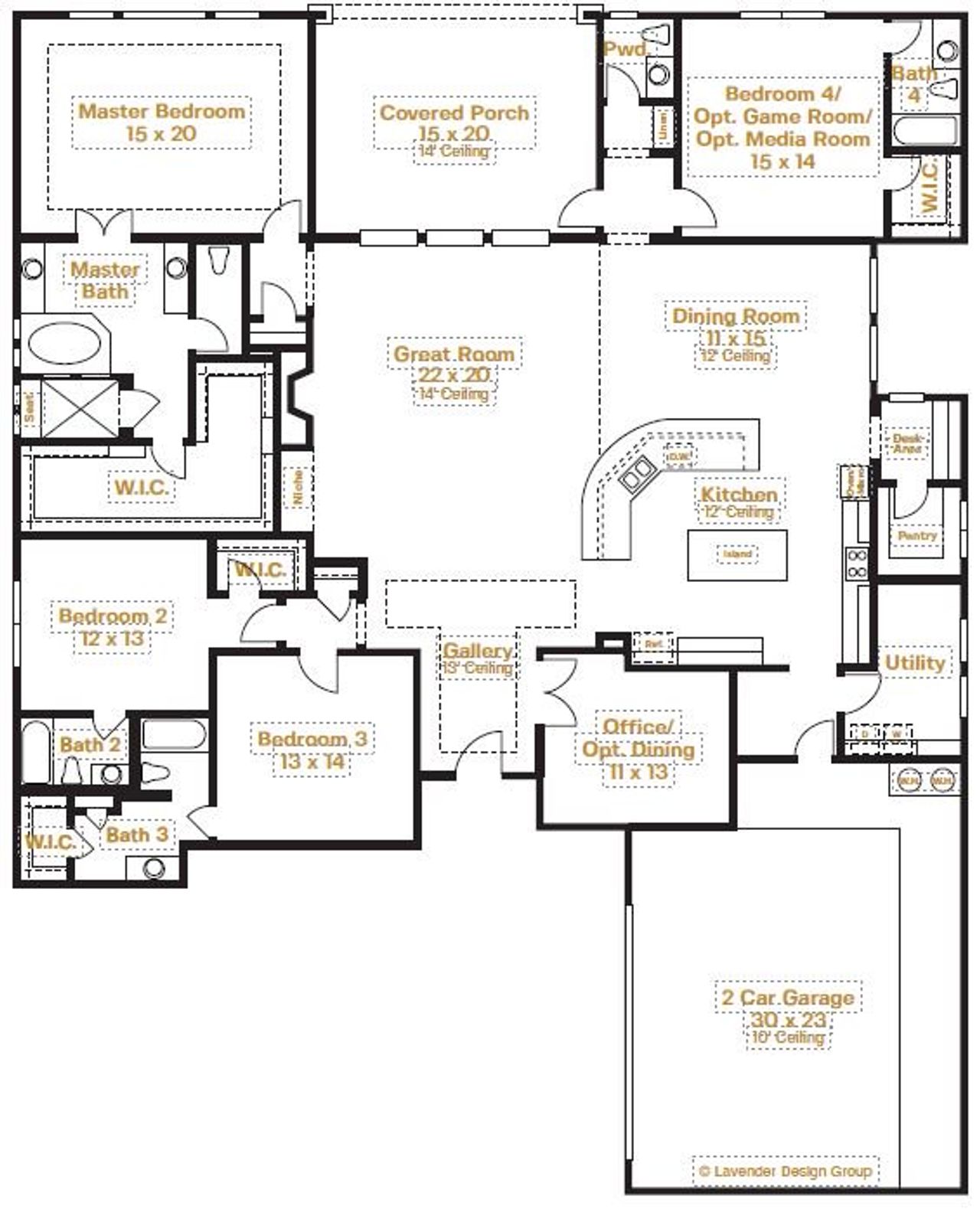 2D floor plan layout for the Calais by Sitterle Homes in Stewart’s Forest, Conroe, TX (Image 2). 2D floor plan layout for the Calais by Sitterle Homes in Stewart’s Forest, Conroe, TX (Image 2).