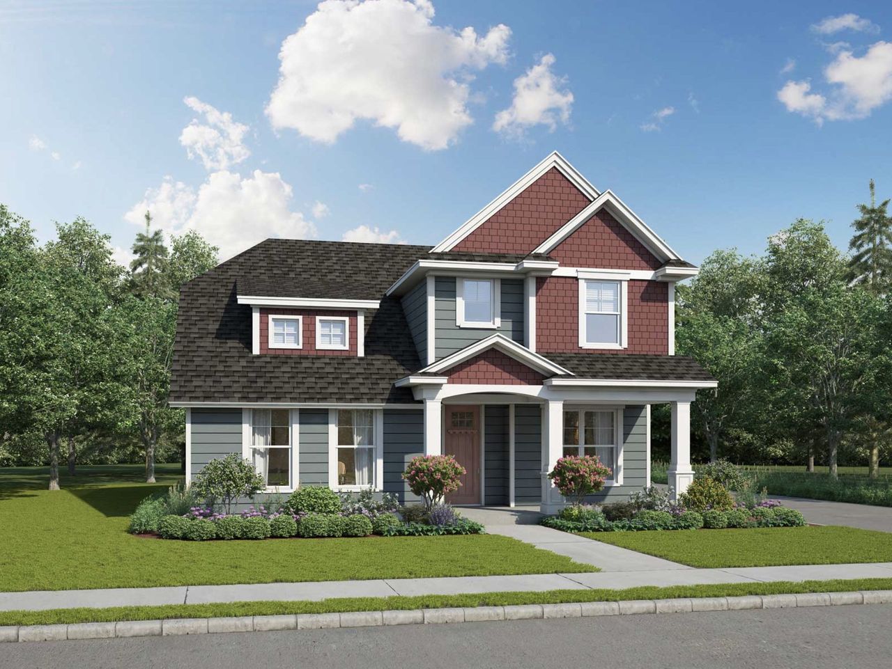 Representative exterior photo of a completed home built from the Champion by Heritage Towne in Heritage Towne, Midlothian, TX (Image 2).