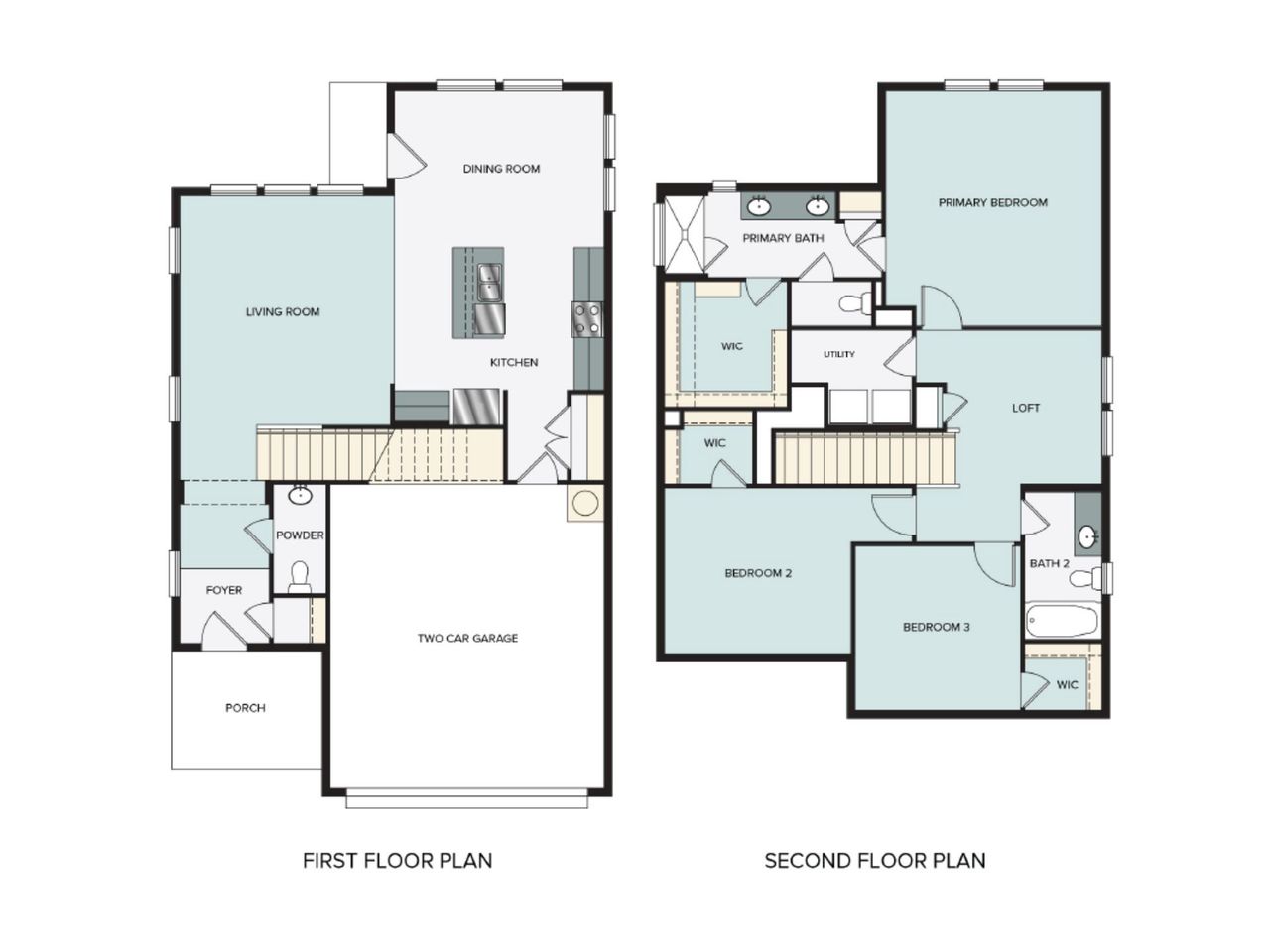 2D floor plan layout of this home in Clear Creek, Round Rock, TX (Image 2). 2D floor plan layout of this home in Clear Creek, Round Rock, TX (Image 2).