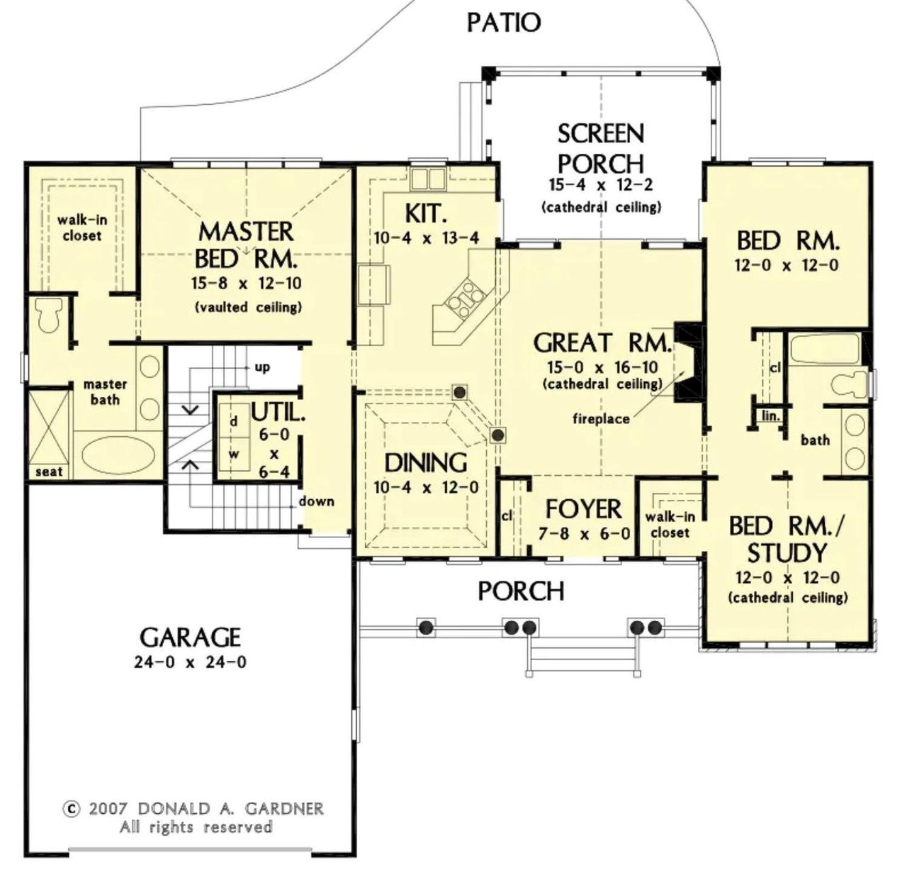 2D floor plan layout of this home in , Morganton, NC (Image 2).