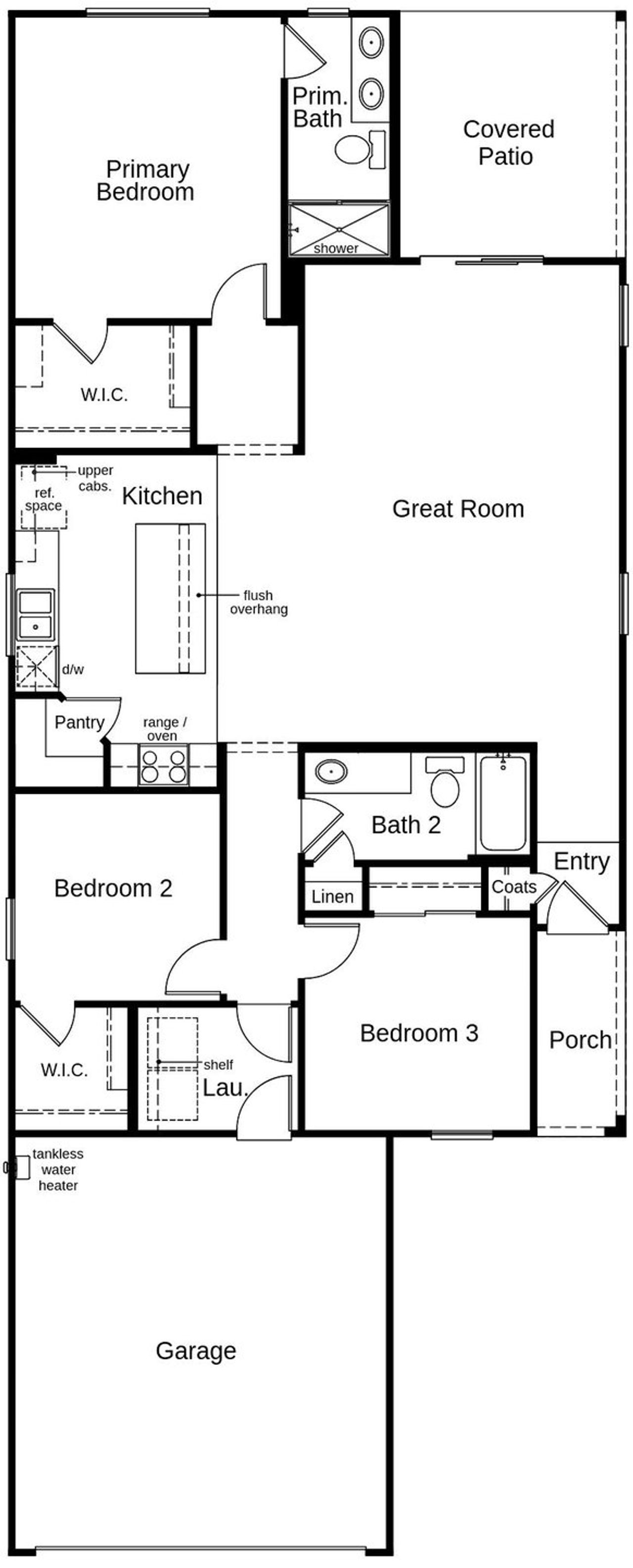 2D floor plan layout of this home in Wildflower Reserve, Tucson, AZ (Image 2). 2D floor plan layout of this home in Wildflower Reserve, Tucson, AZ (Image 2).