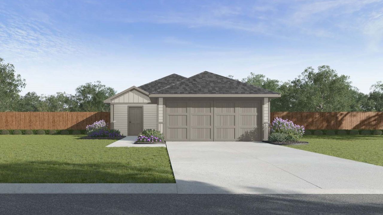Representative exterior photo of a completed home built from the Atlanta - T30A by D.R. Horton in Milo Farms, Rosenberg, TX (Image 2).
