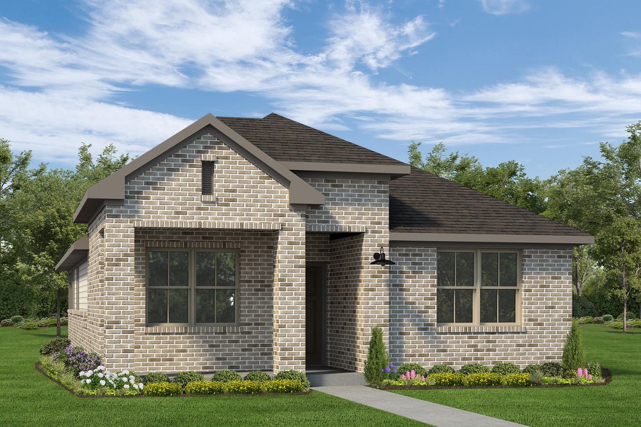 Representative exterior photo of a completed home built from the The Milne by Autograph Homes in Riceland, Mont Belvieu, TX (Image 2).