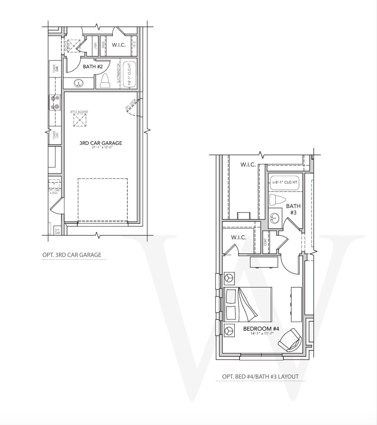 2D floor plan layout for the Anderson by Windmiller Custom Homes in The Highlands, Northlake, TX (Image 2). 2D floor plan layout for the Anderson by Windmiller Custom Homes in The Highlands, Northlake, TX (Image 2).