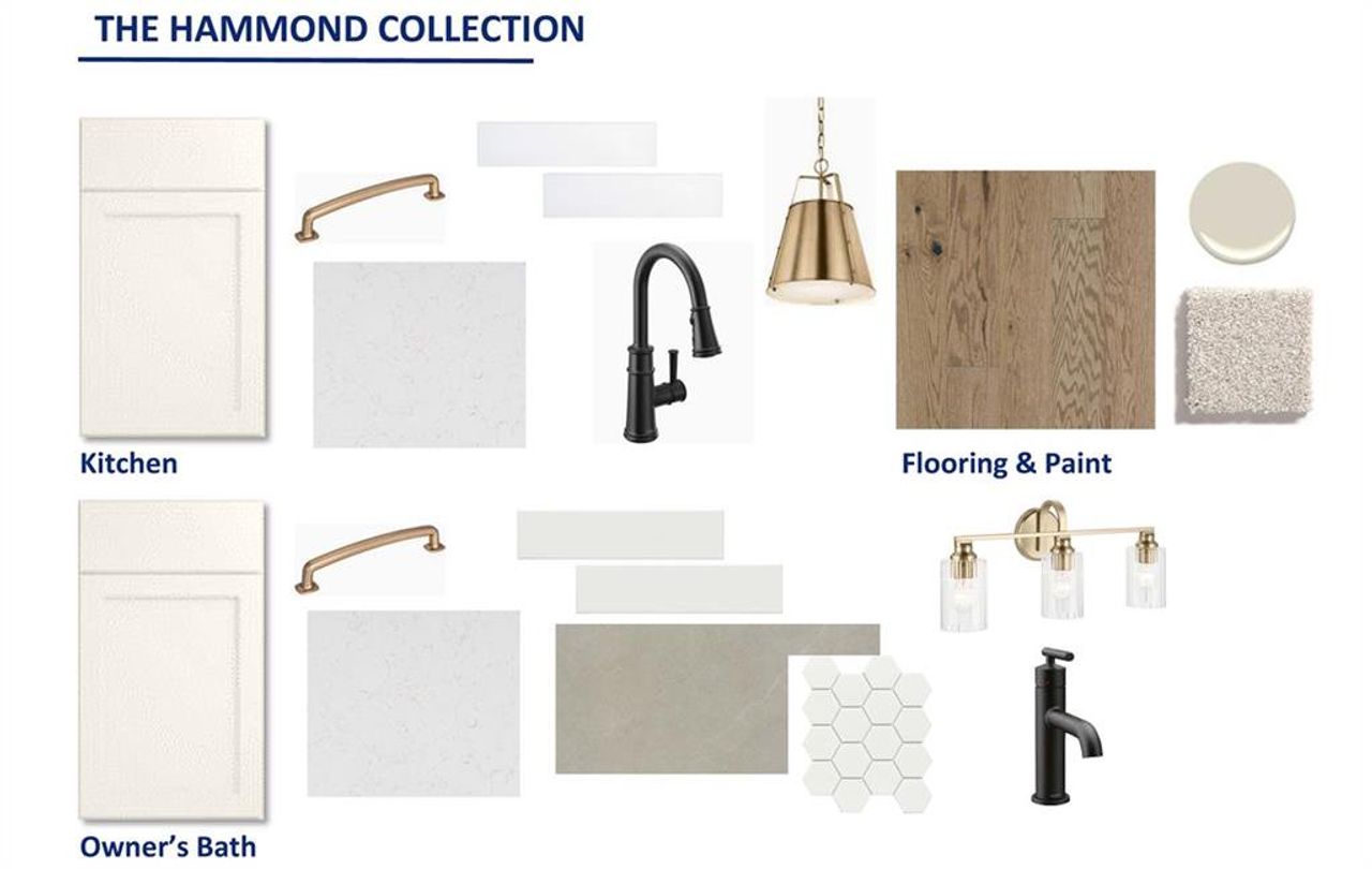 Sample of building materials used in homes in Maple Grove at Towne Lake, Woodstock (Image 2).