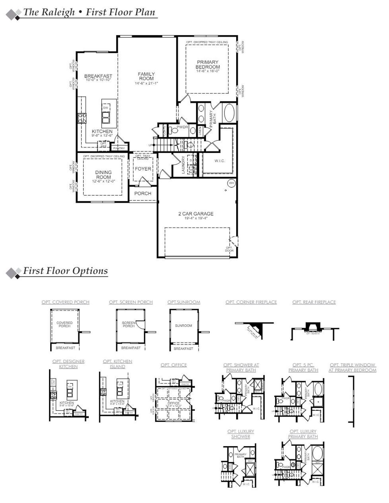2D floor plan layout of this home in Parker's Preserve, Ridgeville, SC (Image 2). 2D floor plan layout of this home in Parker's Preserve, Ridgeville, SC (Image 2).