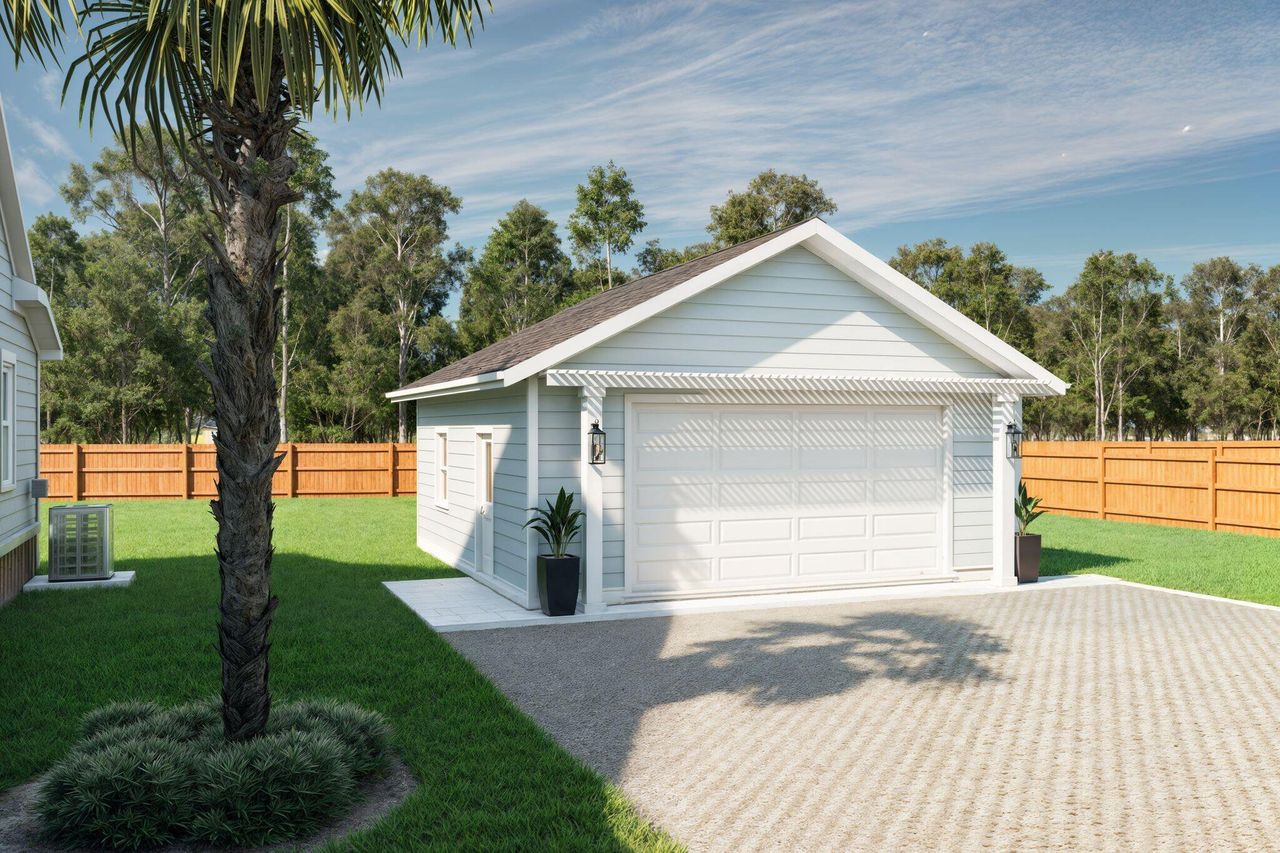 Front exterior of a new home in , Awendaw, SC, highlighting curb appeal (Image 2).