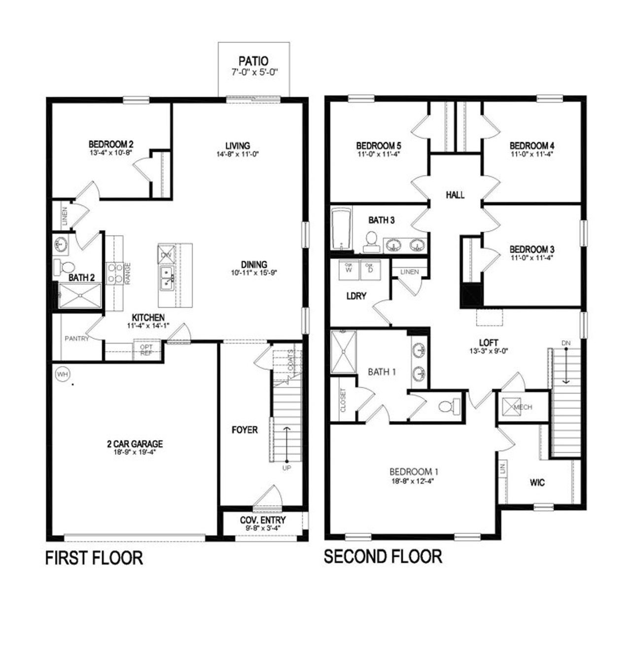 2D floor plan layout of this home in Cascades, Davenport, FL (Image 2). 2D floor plan layout of this home in Cascades, Davenport, FL (Image 2).