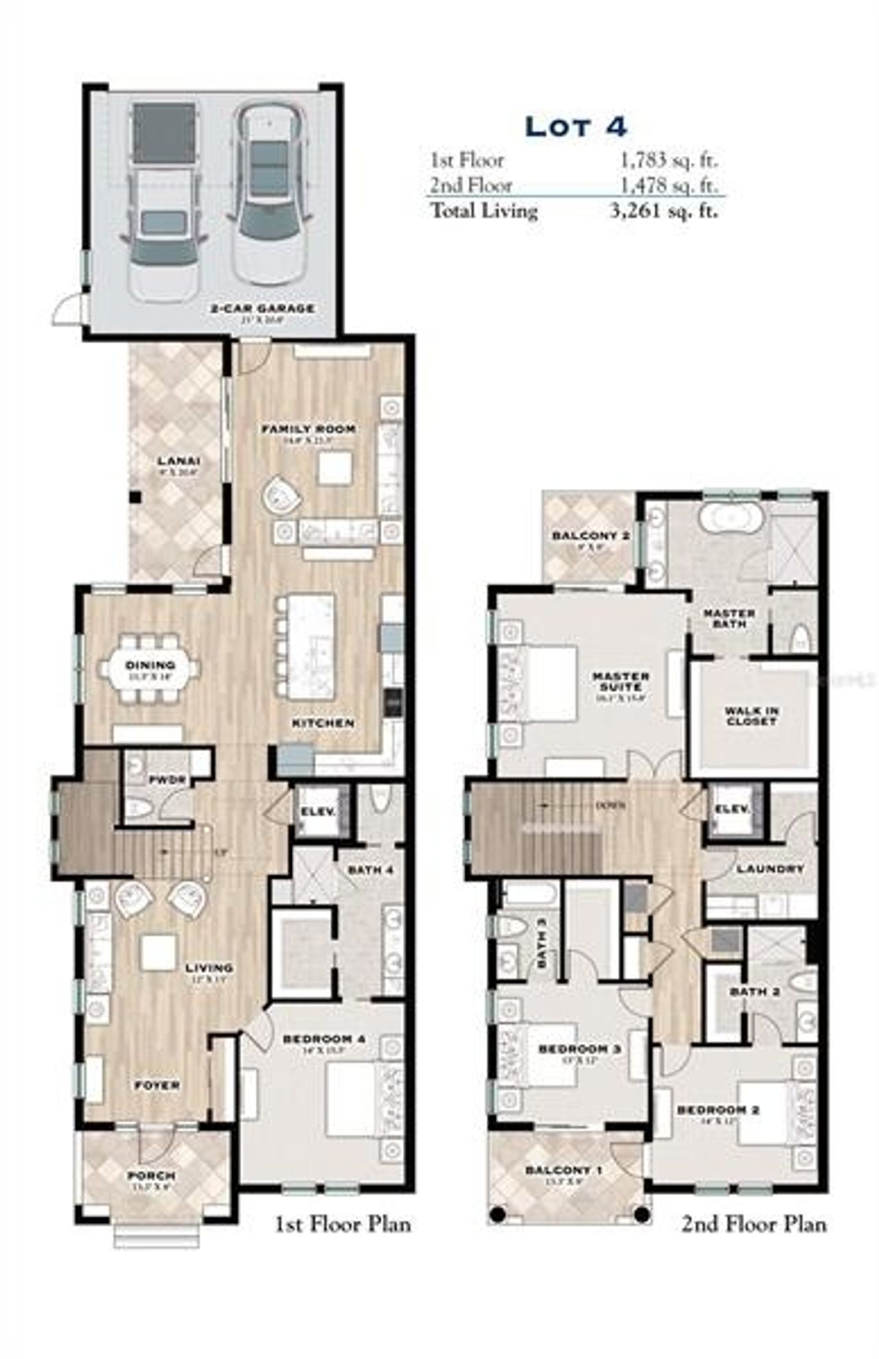 2D floor plan layout of this home in , Safety Harbor, FL (Image 2).