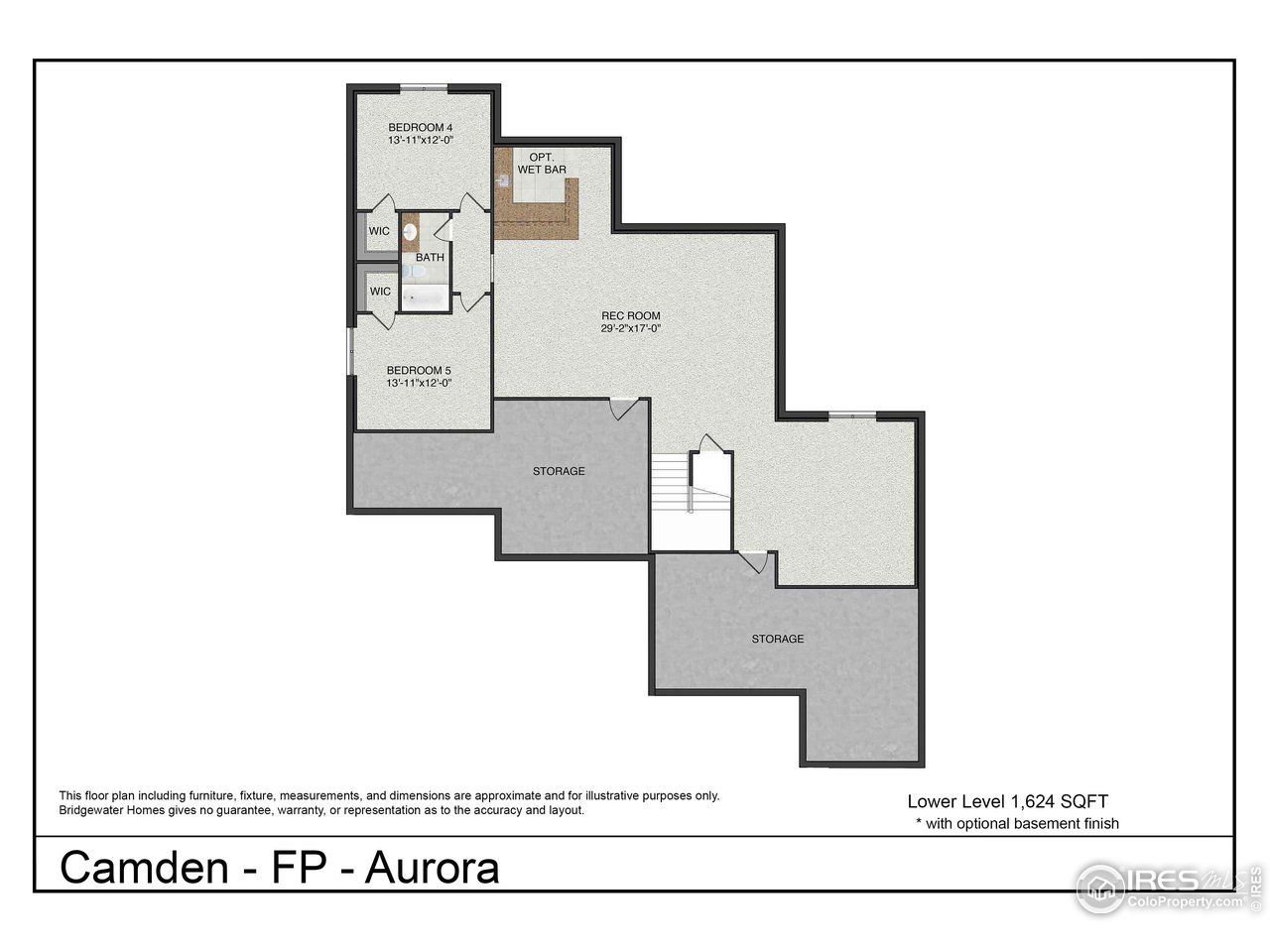 2D floor plan layout of this home in Sonders Fort Collins, Fort Collins, CO (Image 2).