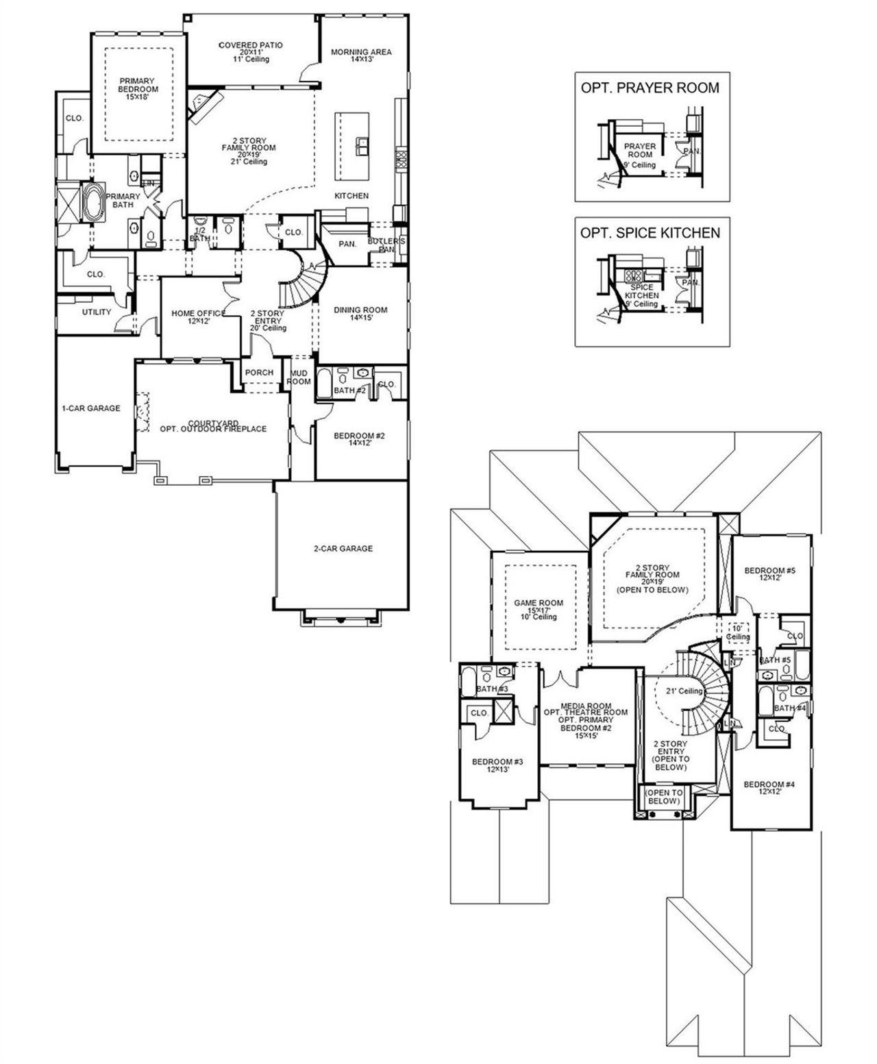 2D floor plan layout of this home in Sienna, Missouri City, TX (Image 2). 2D floor plan layout of this home in Sienna, Missouri City, TX (Image 2).