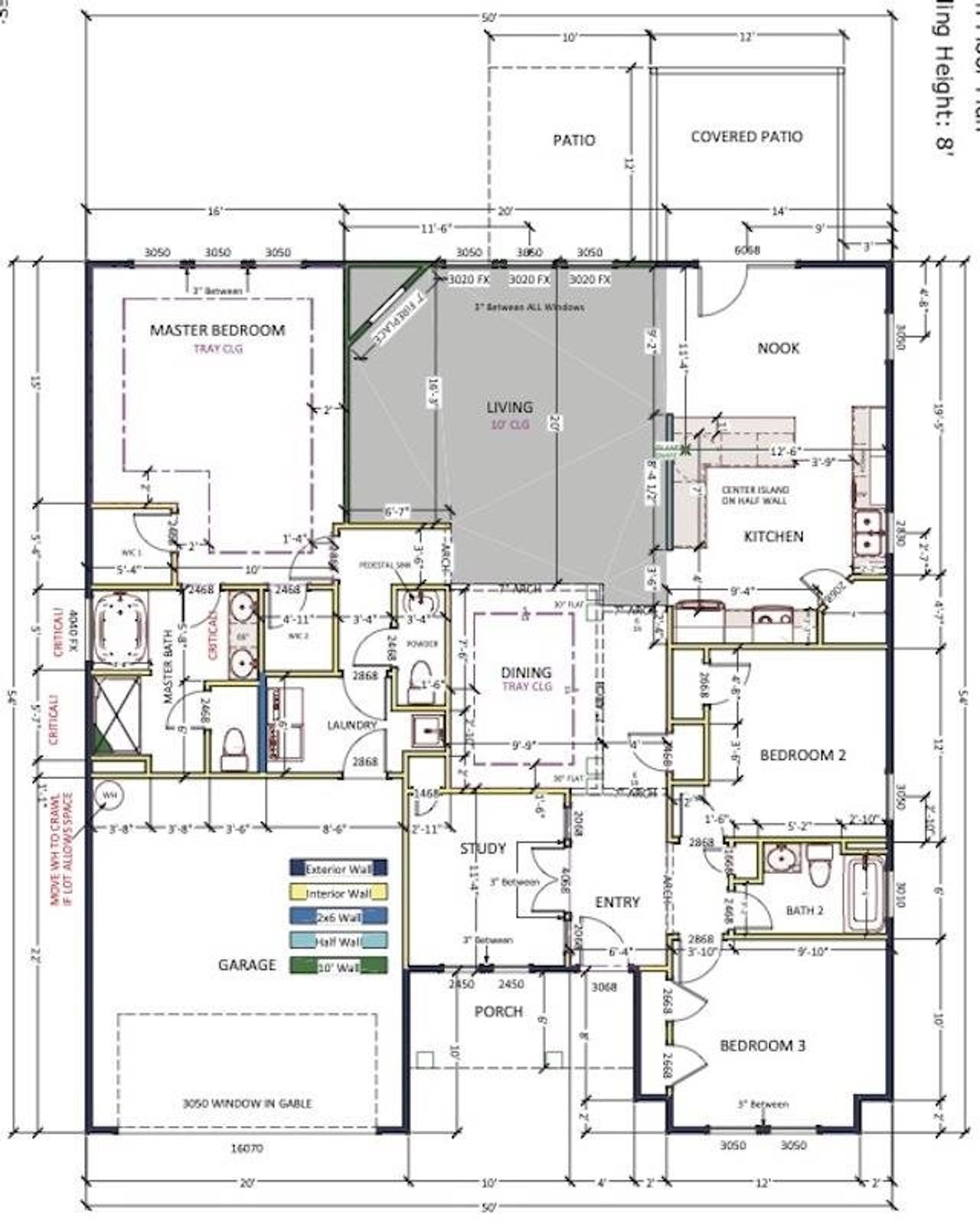 2D floor plan layout of this home in Fall Creek, Inman, SC (Image 2).