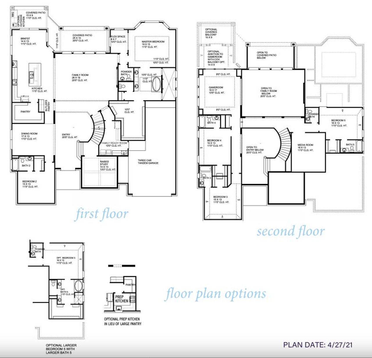 2D floor plan layout for the Balmoral 5580 by J. Patrick Homes in Sienna 90' Lots, Missouri City, TX (Image 2). 2D floor plan layout for the Balmoral 5580 by J. Patrick Homes in Sienna 90' Lots, Missouri City, TX (Image 2).