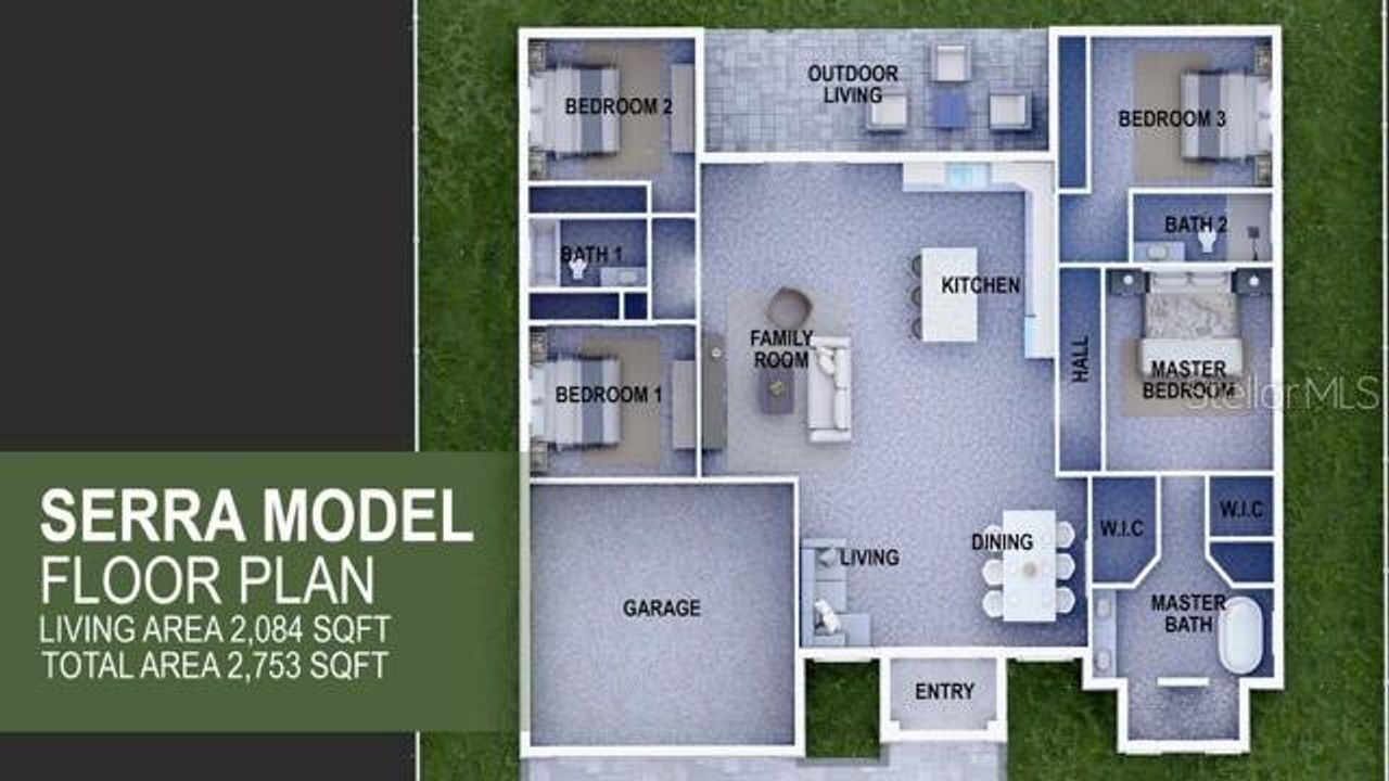 2D floor plan layout of this home in , Placida, FL (Image 2).