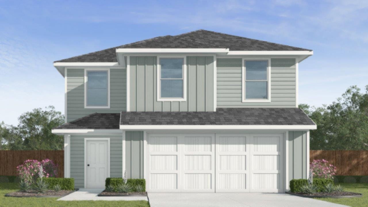 Representative exterior photo of a completed home built from the Davis by D.R. Horton in Kokomo, Rockport, TX (Image 2). Representative exterior photo of a completed home built from the Davis by D.R. Horton in Kokomo, Rockport, TX (Image 2).