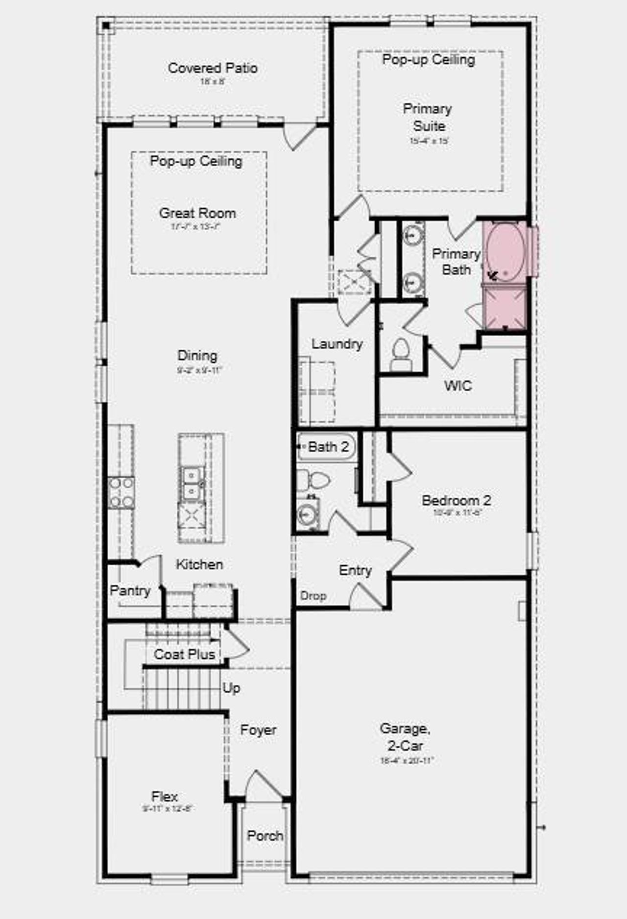 Additional Highlights Include: tub at primary bath and vinyl flooring in main areas on first floor.