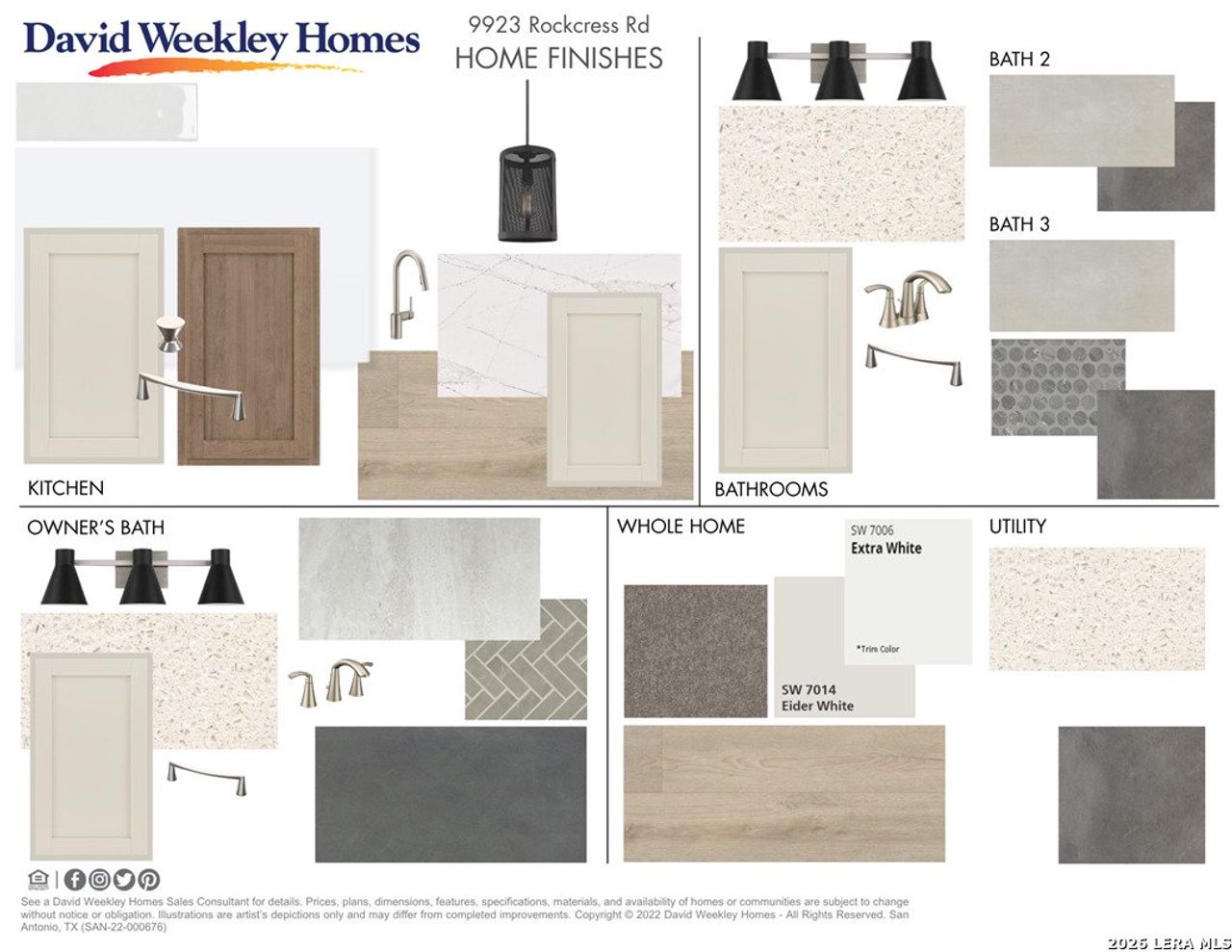 Sample of building materials used in homes in Windsong - Reserve Series, Boerne (Image 2).