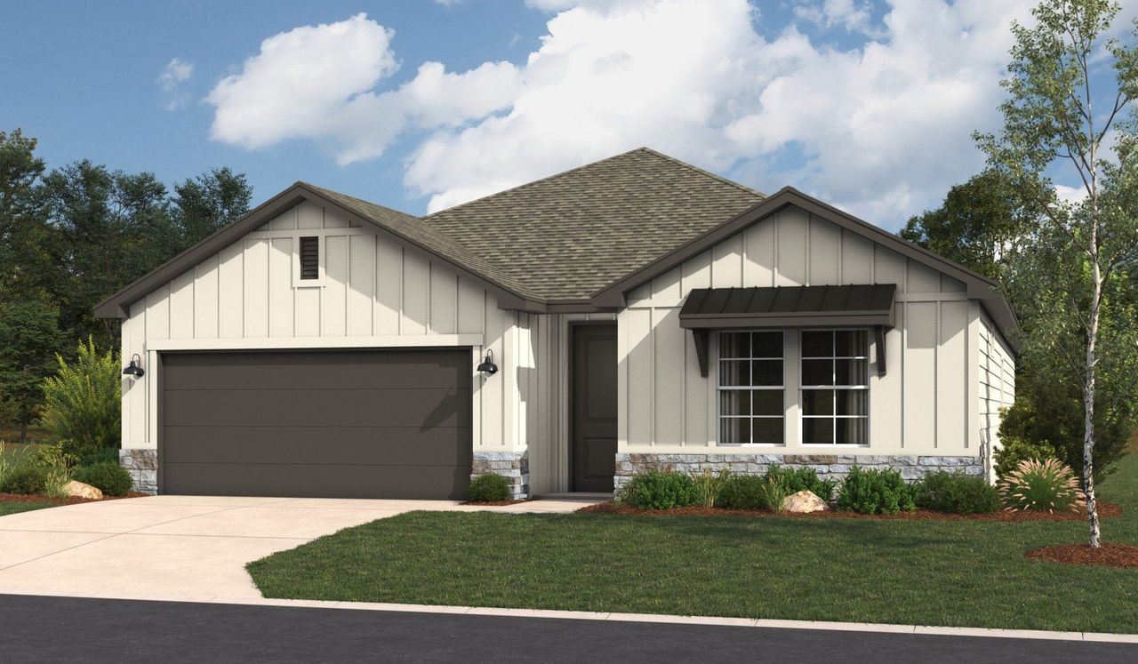 Representative exterior photo of a completed home built from the Canyon by Hakes Brothers in Alberta Heights, Edinburg, TX (Image 2).