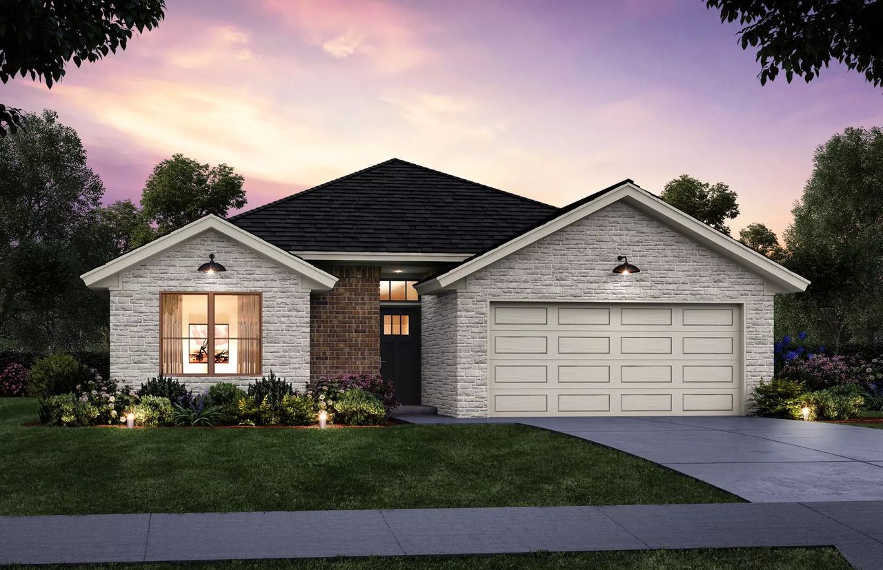 Representative exterior photo of a completed home built from the Andrew by Home Creations in Lexington Heights, Willis, TX (Image 2).