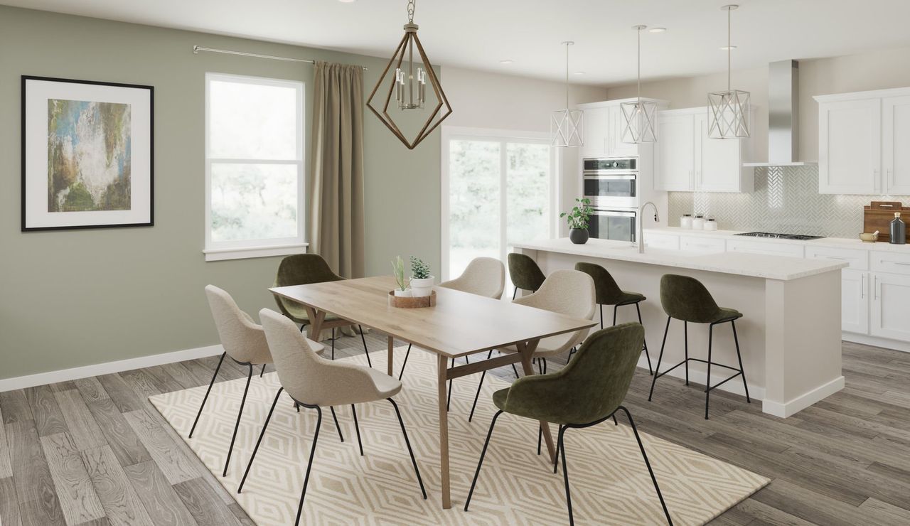 Furnished interior view inside a new home in Providence at Trolley Run Station, Aiken (Image 2).