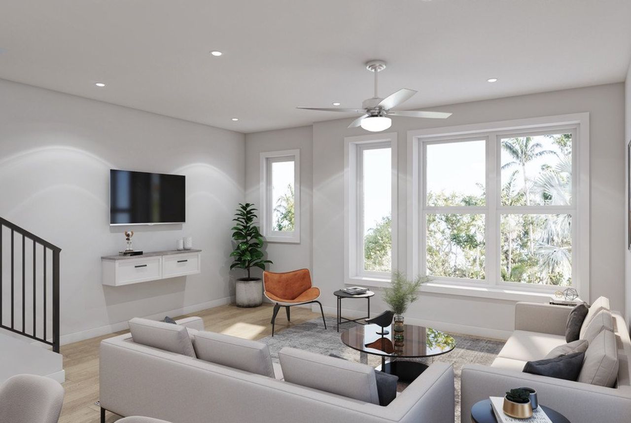 Representative furnished interior of a home built from the The Garrison by Holden Barnett in Noble Place, Raleigh (Image 2). Representative furnished interior of a home built from the The Garrison by Holden Barnett in Noble Place, Raleigh (Image 2).