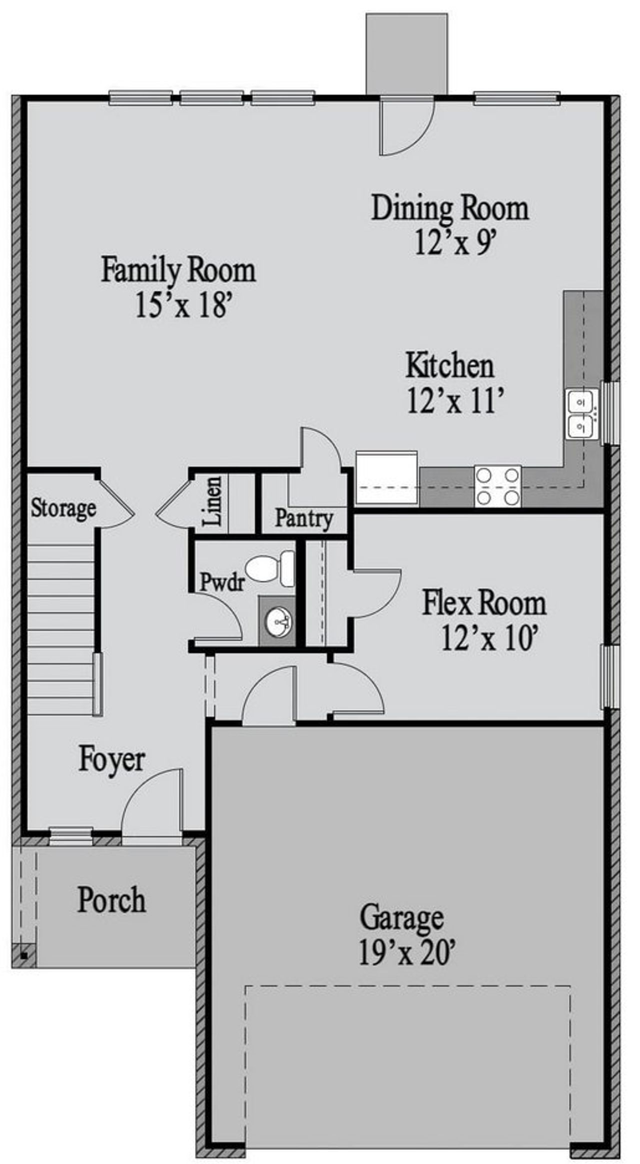 2D floor plan layout for the Fisher by UnionMain Homes in Walden Pond, Forney, TX (Image 2). 2D floor plan layout for the Fisher by UnionMain Homes in Walden Pond, Forney, TX (Image 2).