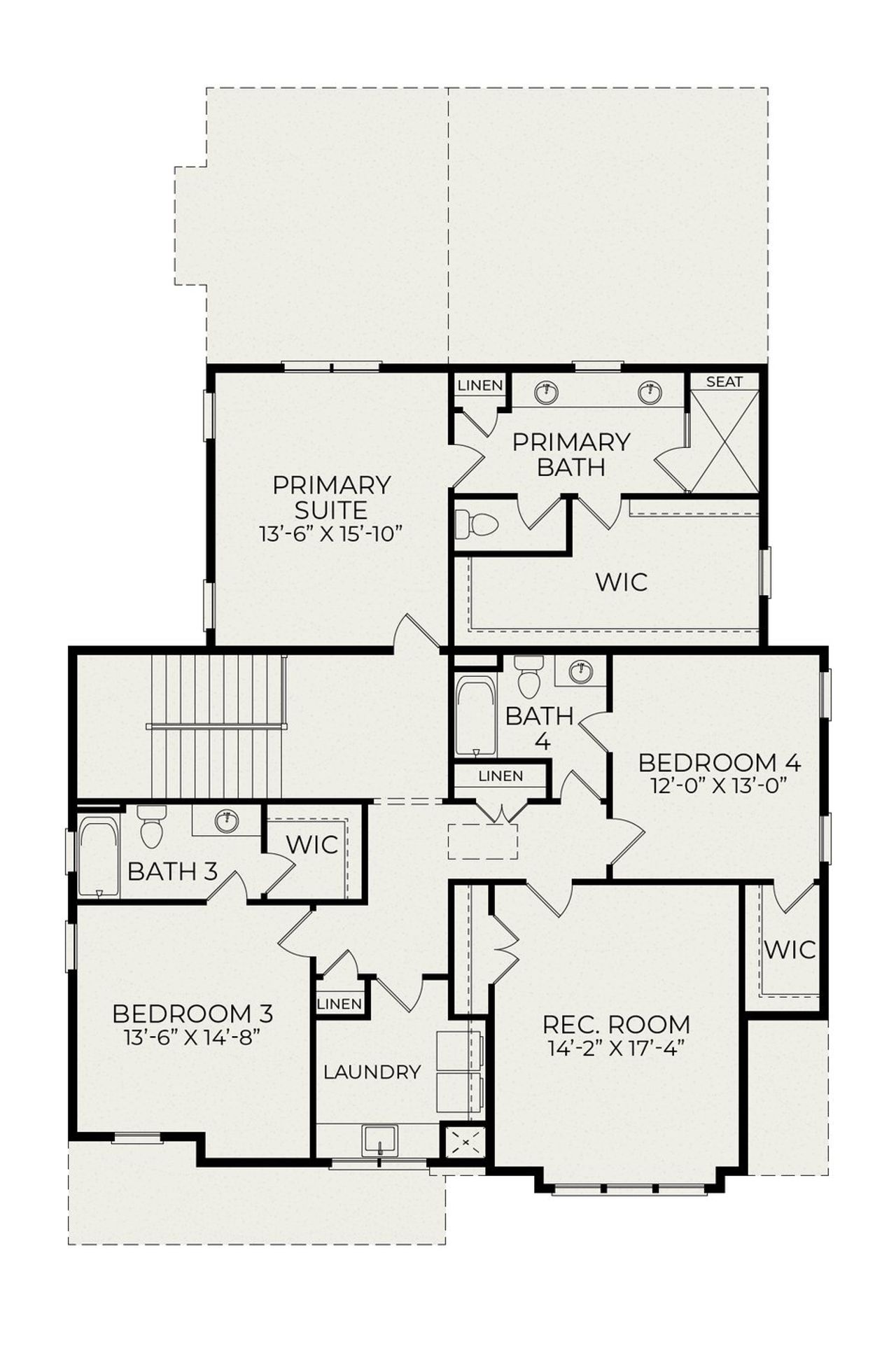 2D floor plan layout of this home in Raleigh Proper, Raleigh, NC (Image 2).