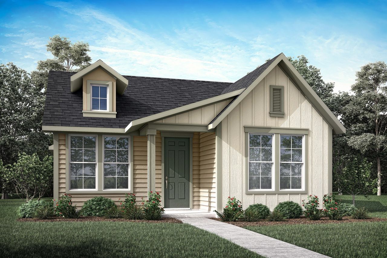 Representative exterior photo of a completed home built from the Cremello by Tri Pointe Homes in Enclave At Canyon Ranch, Corinth, TX (Image 2).