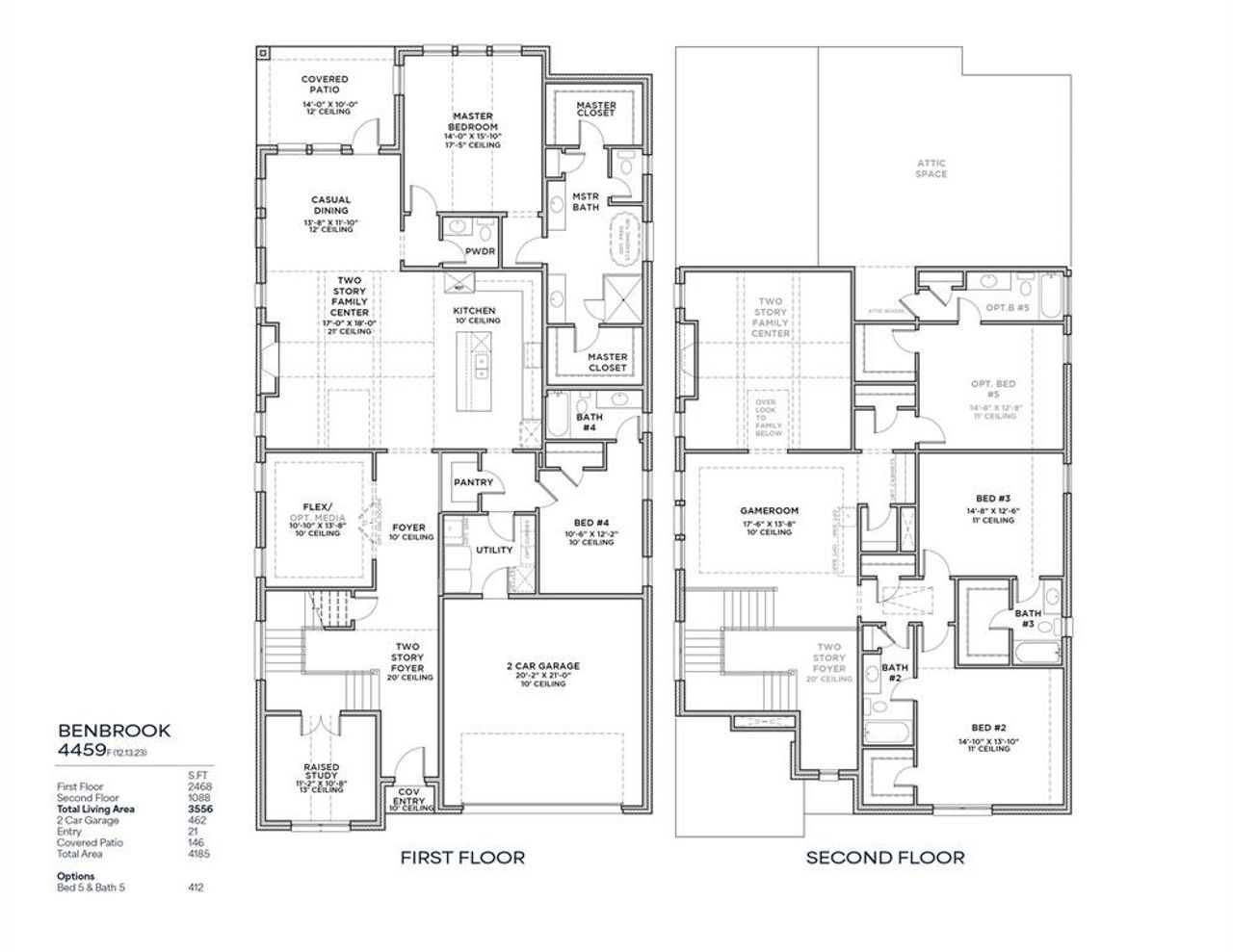 2D floor plan layout of this home in , Frisco, TX (Image 2).