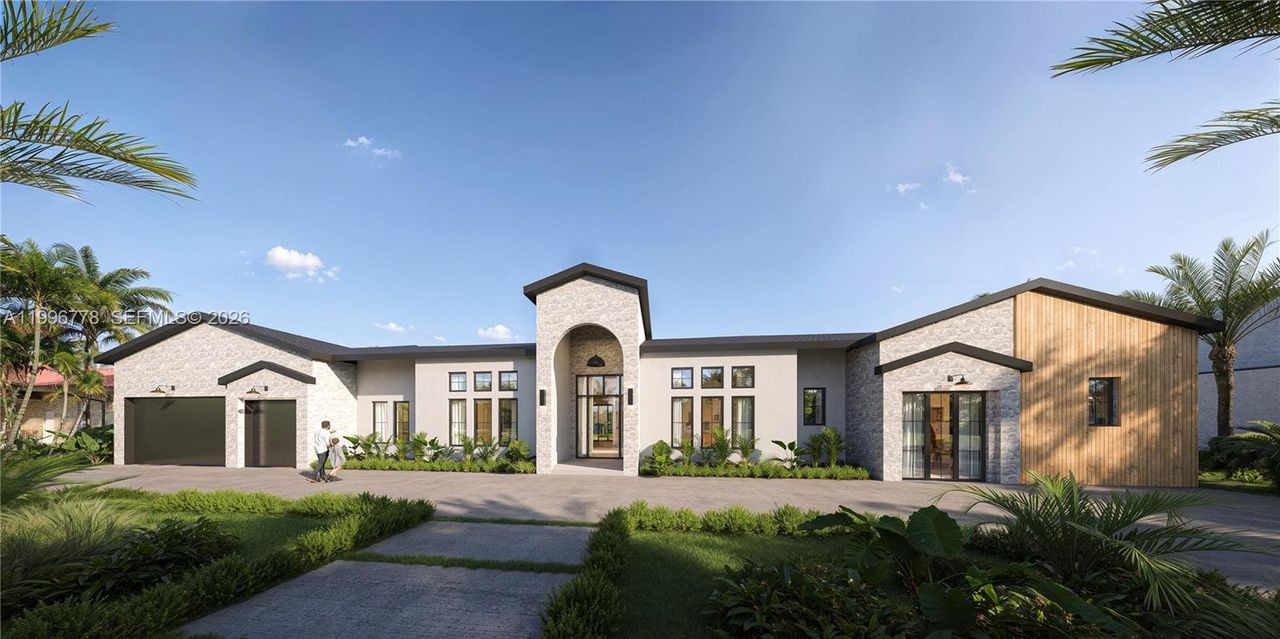 Front exterior of a new home in , Delray Beach, FL, highlighting curb appeal (Image 2). Front exterior of a new home in , Delray Beach, FL, highlighting curb appeal (Image 2).
