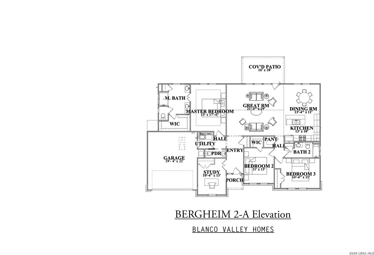 2D floor plan layout of this home in , Poteet, TX (Image 2).