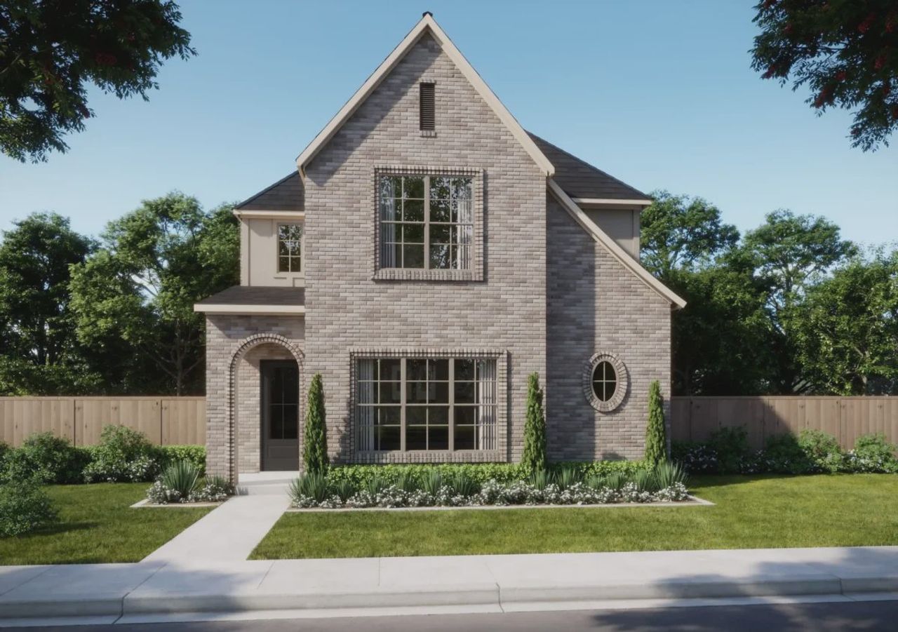 Representative exterior photo of a completed home built from the Crowder by Olivia Clarke Homes in Uptown Celina, Celina, TX (Image 2). Representative exterior photo of a completed home built from the Crowder by Olivia Clarke Homes in Uptown Celina, Celina, TX (Image 2).