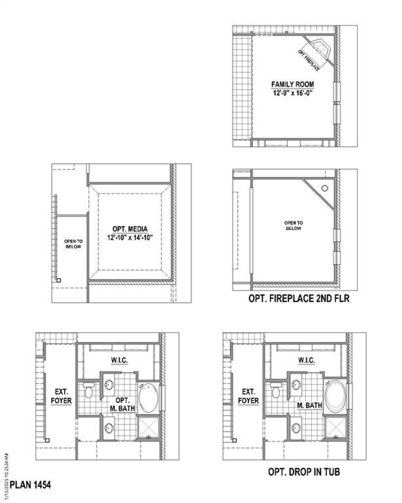 Floor plan options Floor plan options