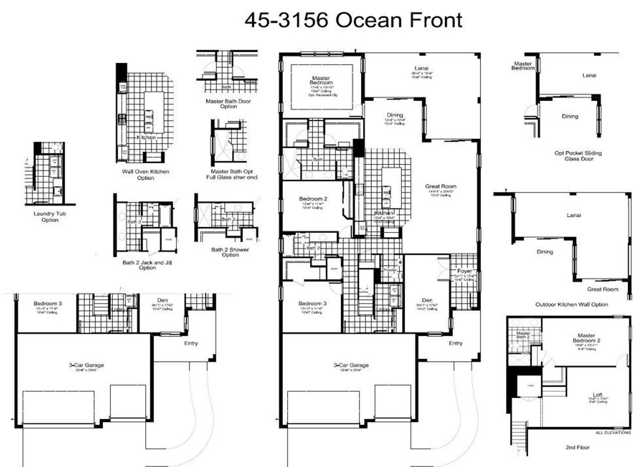 2D floor plan layout for the Ocean Front by Neal Communities in Palm Grove, Lakewood Ranch, FL (Image 2). 2D floor plan layout for the Ocean Front by Neal Communities in Palm Grove, Lakewood Ranch, FL (Image 2).