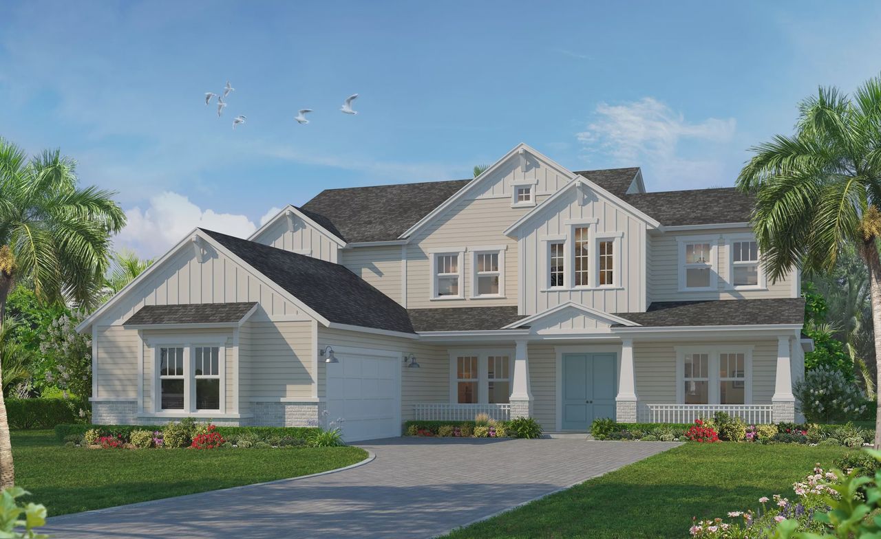 Representative exterior photo of a completed home built from the Augusta - Estate Series OYL by ICI Homes in The Estates at Brown's Landing, Port Orange, FL (Image 2).