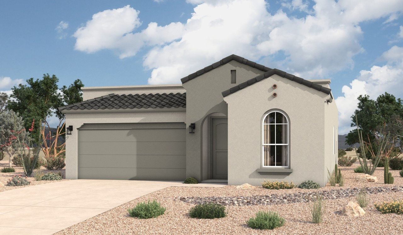 Representative exterior photo of a completed home built from the Artesia by Hakes Brothers in Paseo Del Este, El Paso, TX (Image 2).