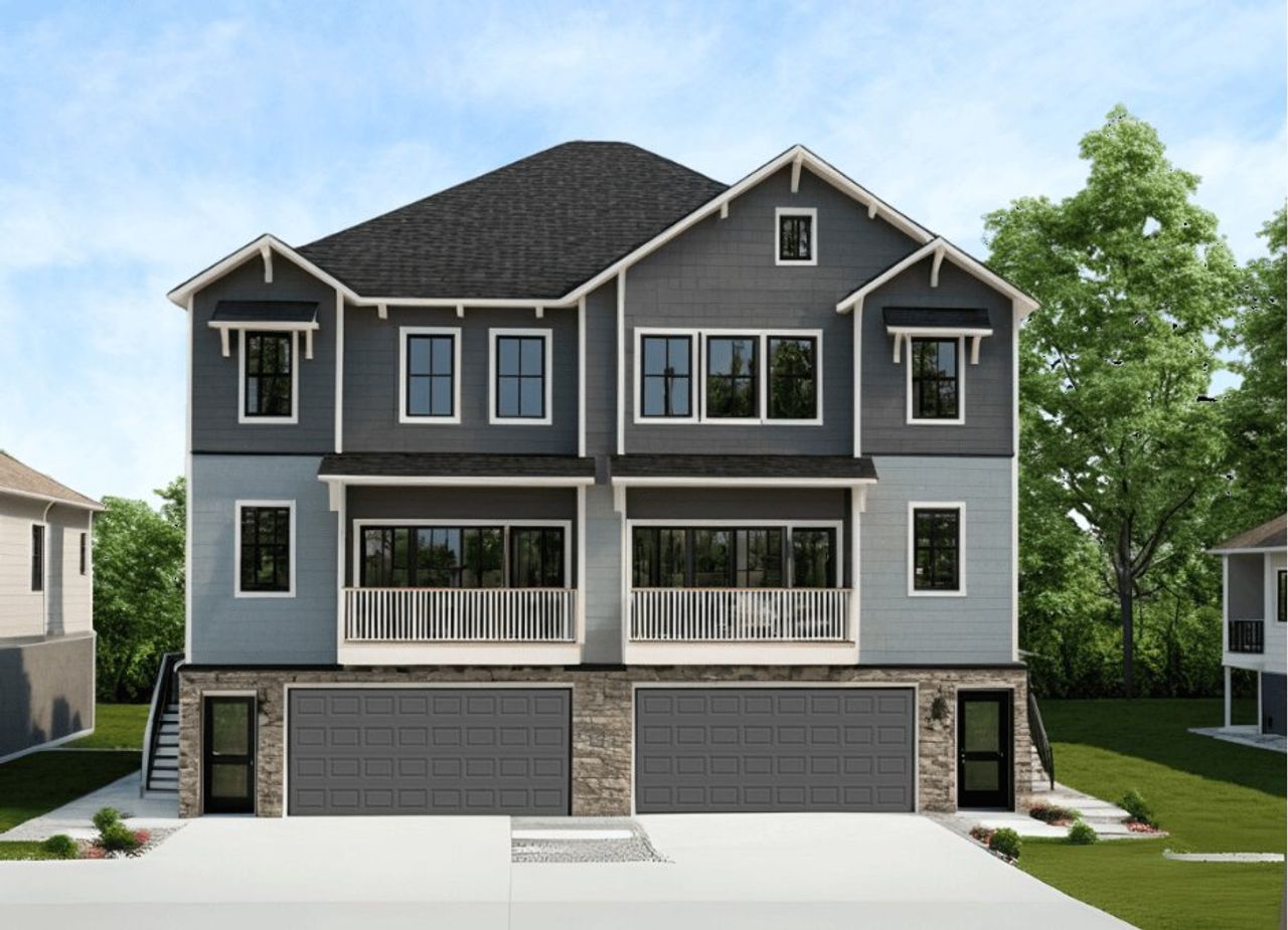 Front exterior of a new home in Townsen Landing, Humble, TX, highlighting curb appeal (Image 2).