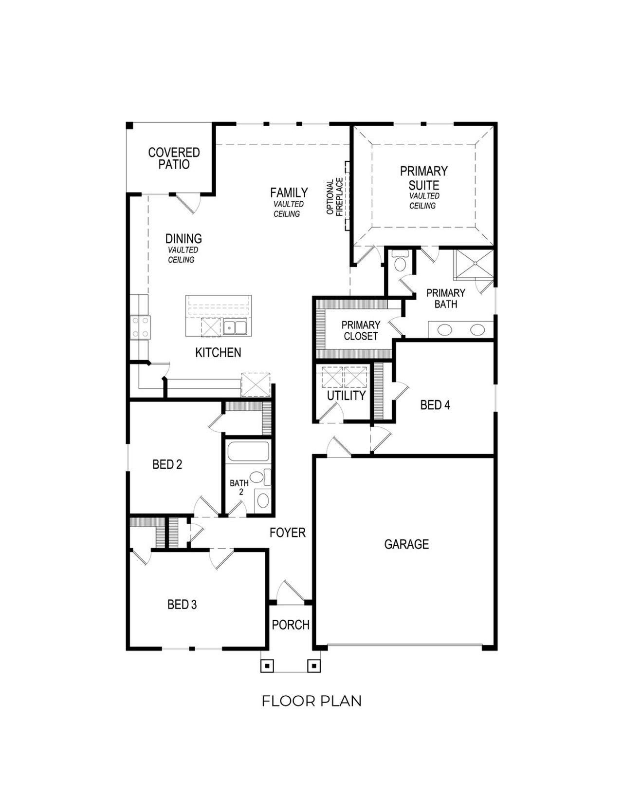 2D floor plan layout of this home in Solterra, Mesquite, TX (Image 2). 2D floor plan layout of this home in Solterra, Mesquite, TX (Image 2).