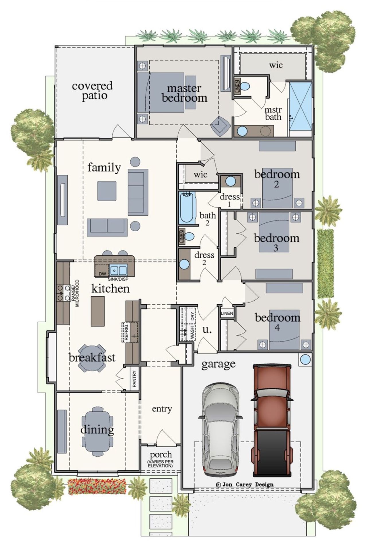 2D floor plan layout of this home in TerraVista, Victoria, TX (Image 2).
